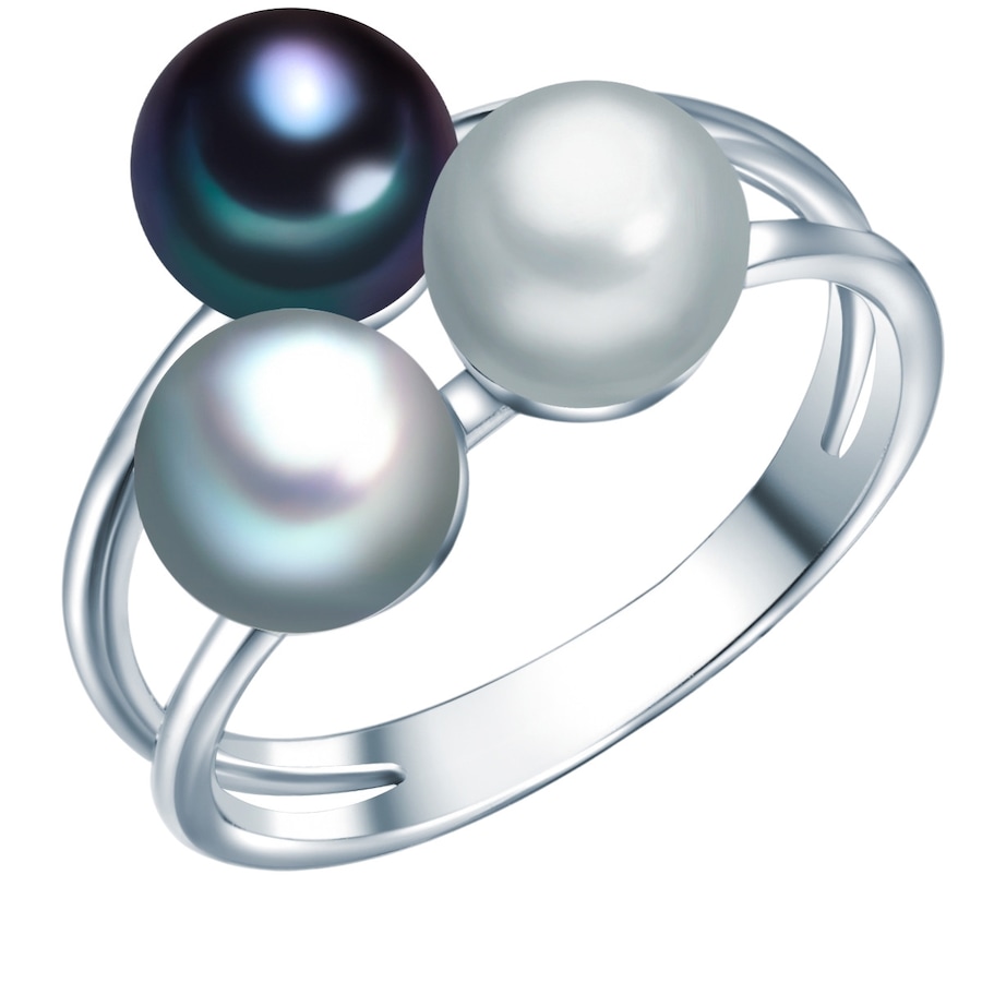 Valero Pearls Perlen-Ring aus Sterling Silber in silber mit Süßwasser-Zuchtperle 58 Damen