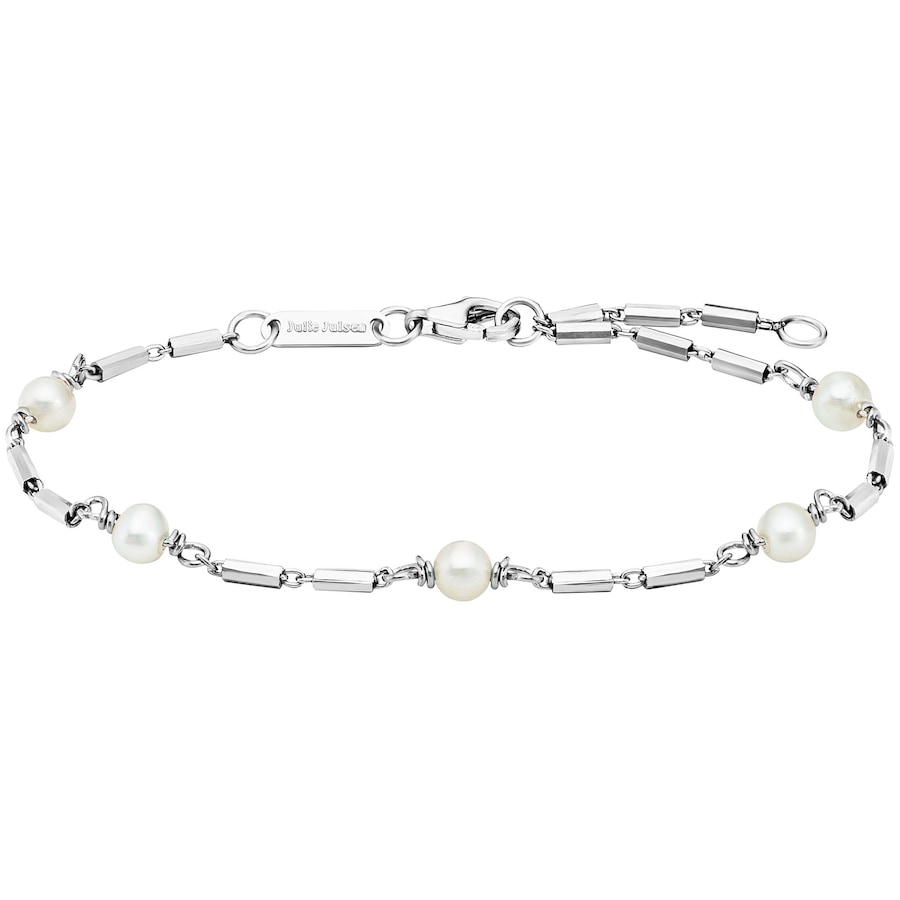 Julie Julsen Armband 925/- Sterling Silber Perle 19cm Weiss Damen