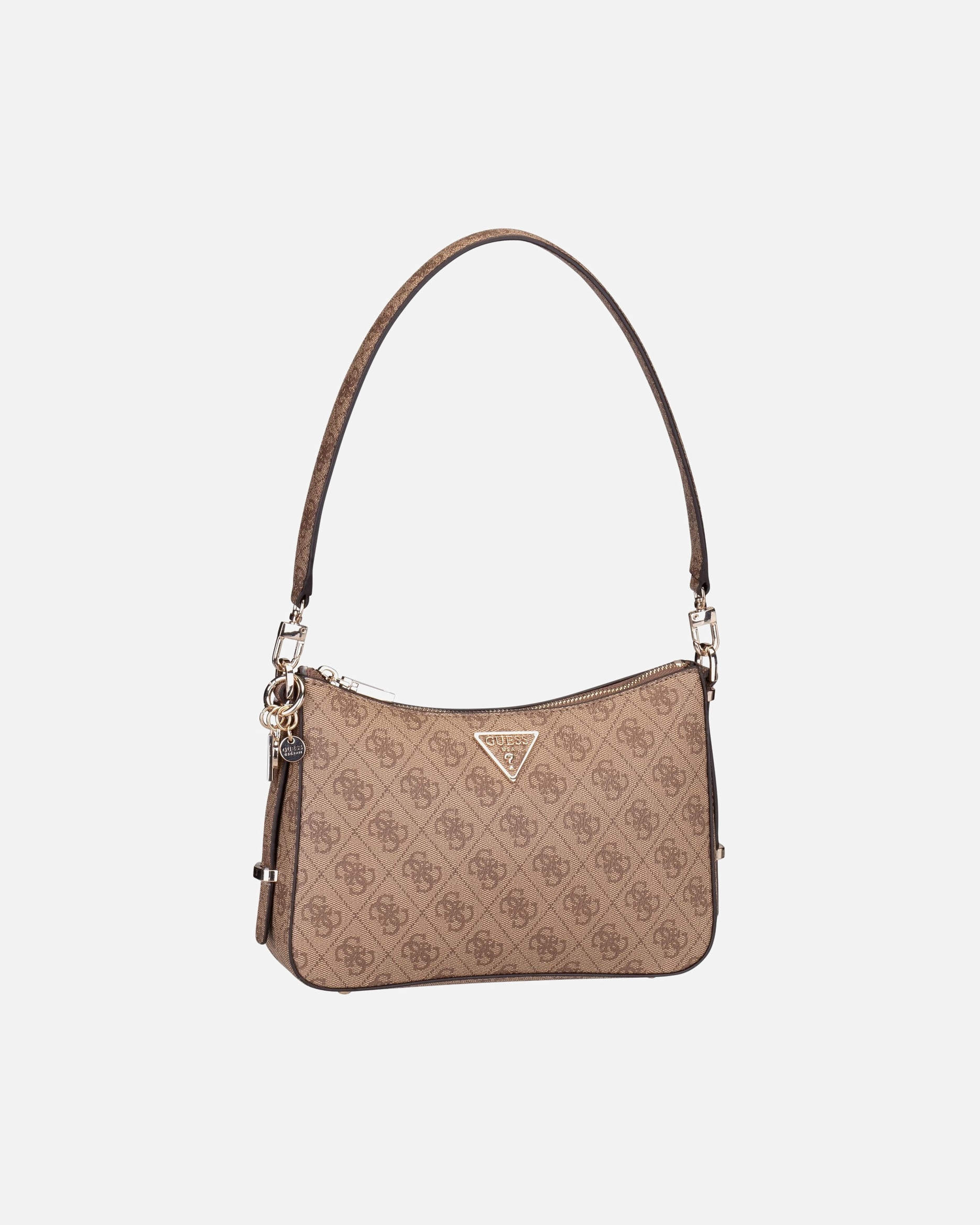 Umhängetasche für Weiblich Guess Handtasche Eco Erica Top Zip Latte