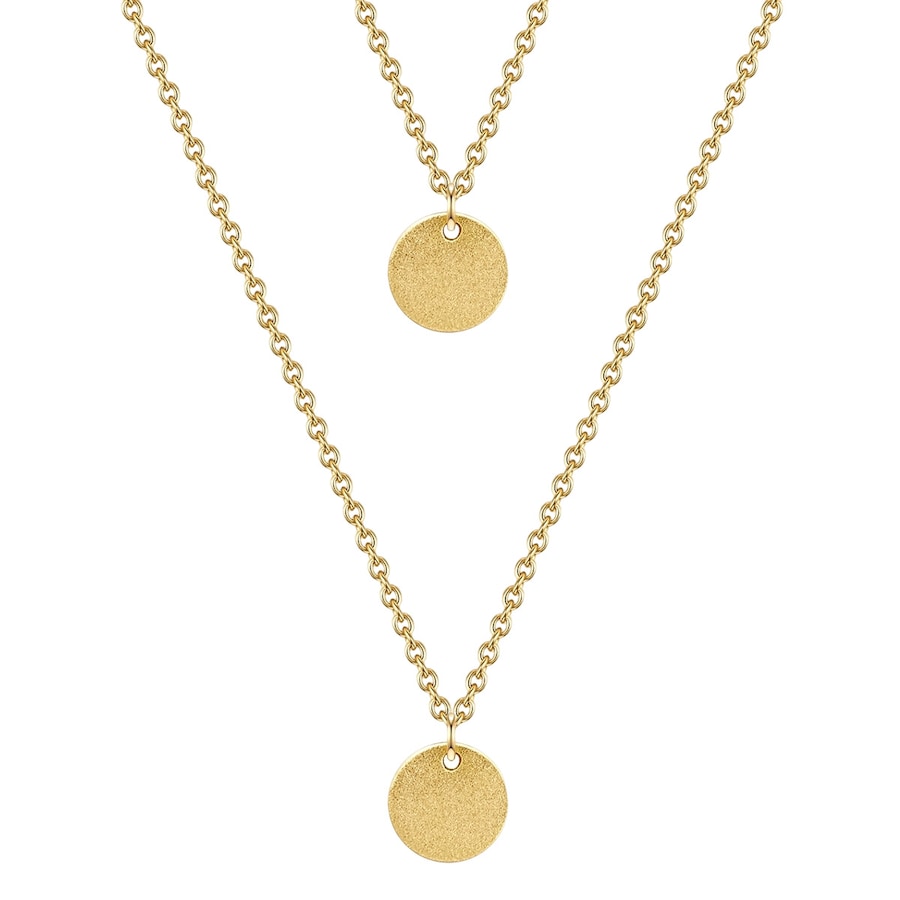 Glanzstücke München Halskette Kreis Sterling Silber in Gold Damen