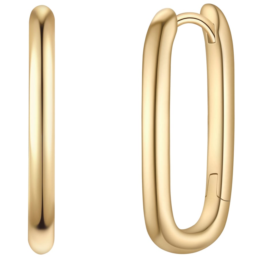 Glanzstücke München Creolen aus Sterling Silber in gelbgold 18,7 mm Damen