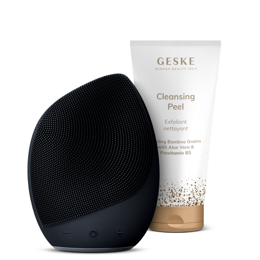 GESKE Sonic Facial Brush | 5 in 1 Farbe: Black + Gratis Kosmetik