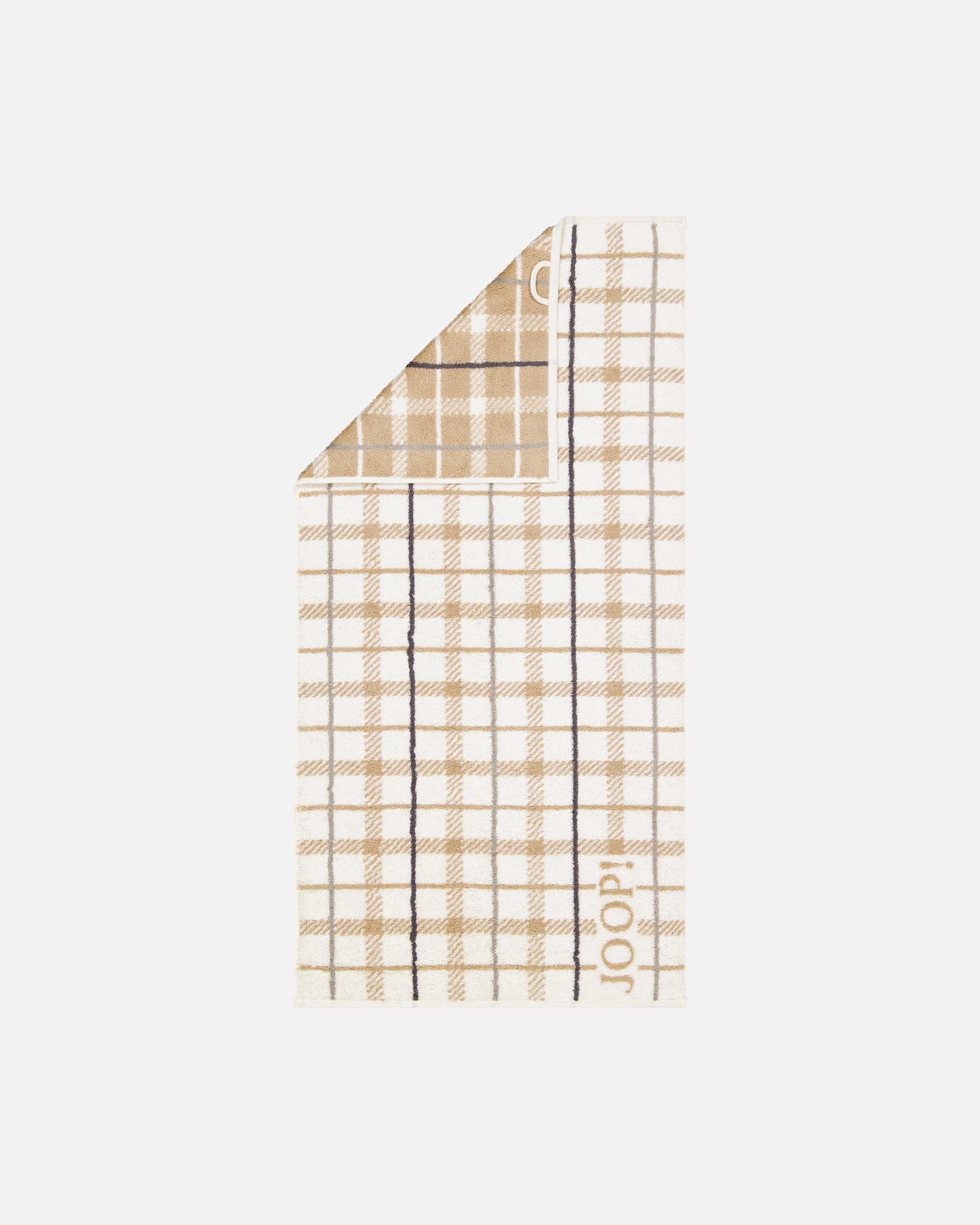 Handtuch für Unisex JOOP! JOOP! Handtücher Contour Checked 1715 Creme - 37 Handtuch 50x100 cm
