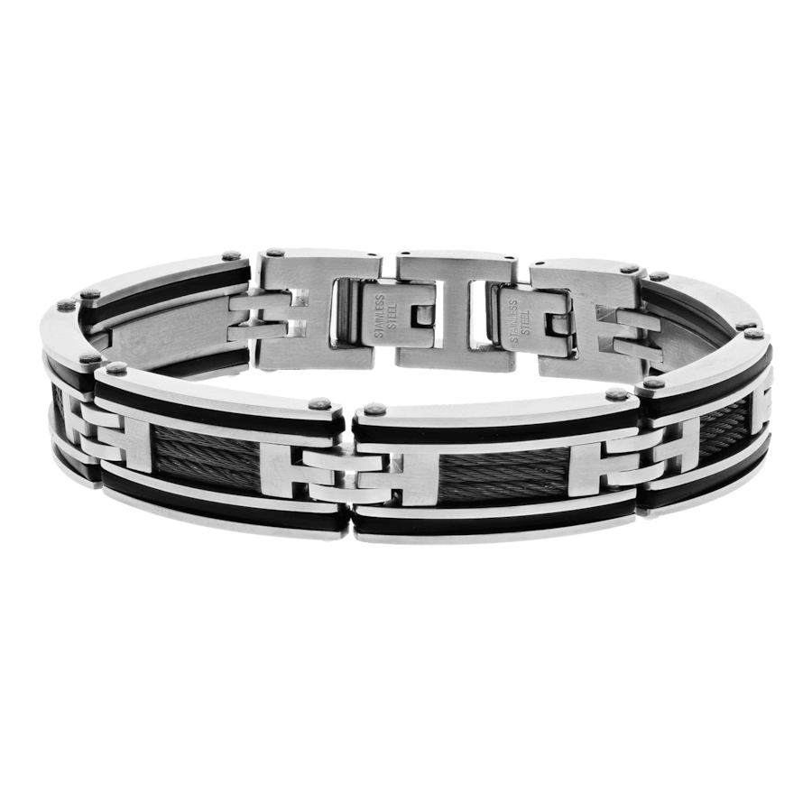 Lucardi Armband Stahl silbern 21.0mm Damen