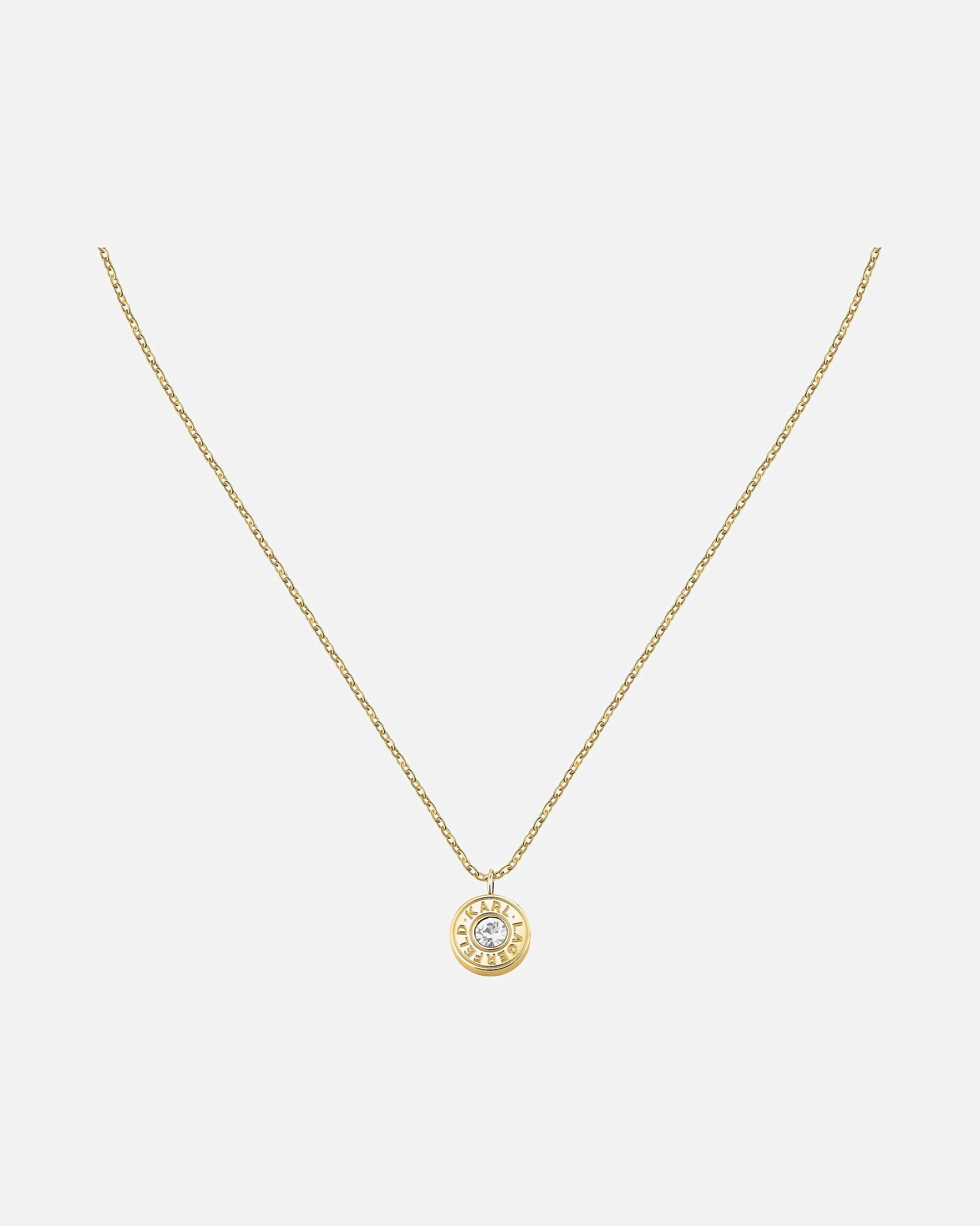 Halskette für Weiblich Karl Lagerfeld Kette Edelstahl gelbgold