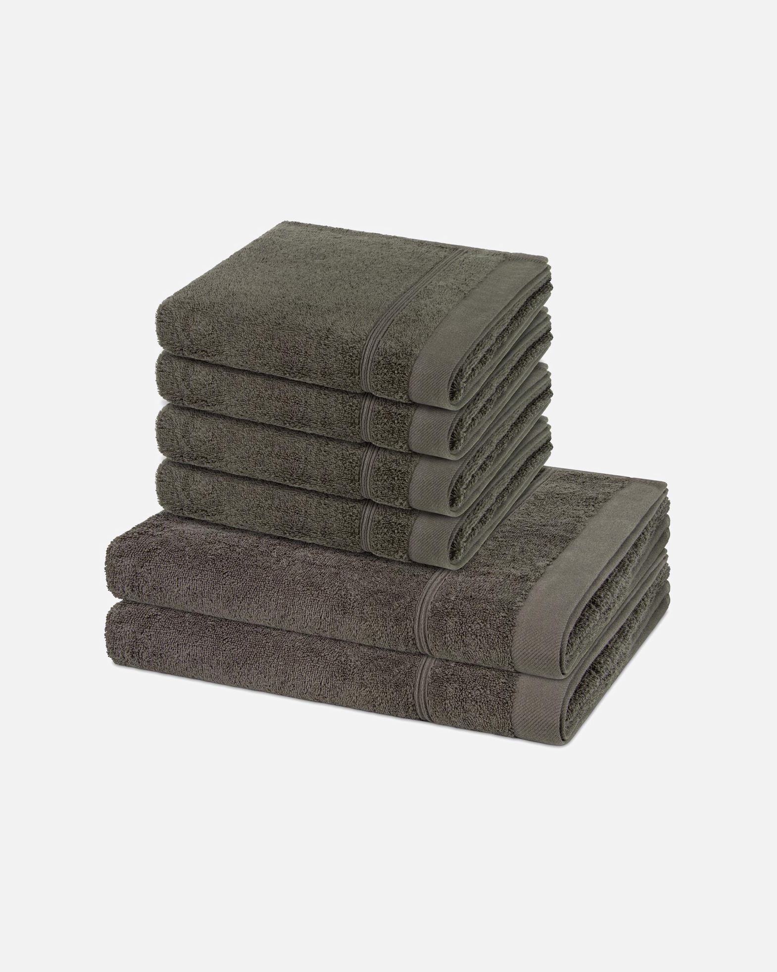 Handtuch für Unisex ROSS Handtuch-Set Rubin (6-teilig) Mokka