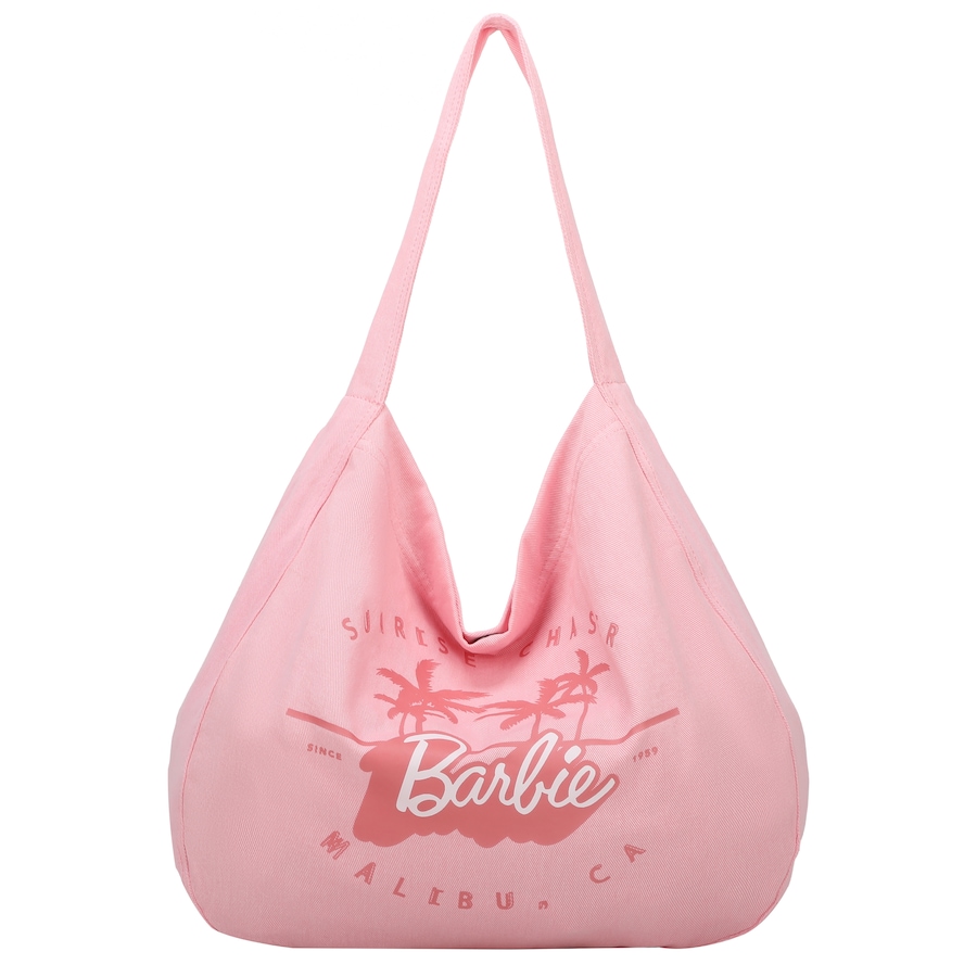 Fritzi aus Preußen Schultertasche Easy Hobo Limited Barbie mit dekorativem Barbie-Print pink Silber Damen
