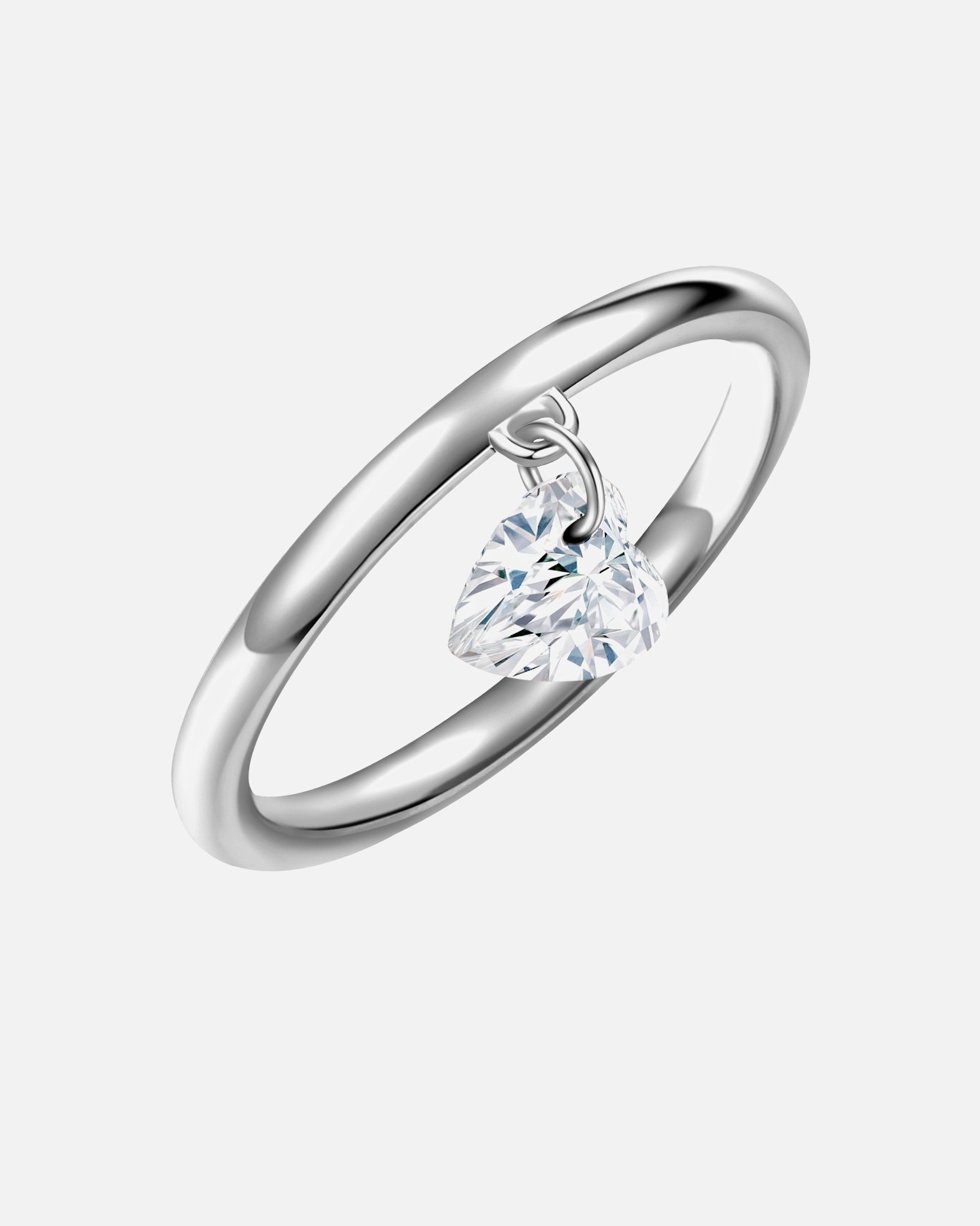 Ring für Weiblich Glanzstücke München Ring Herz Sterling Silber Topas in Silber 54