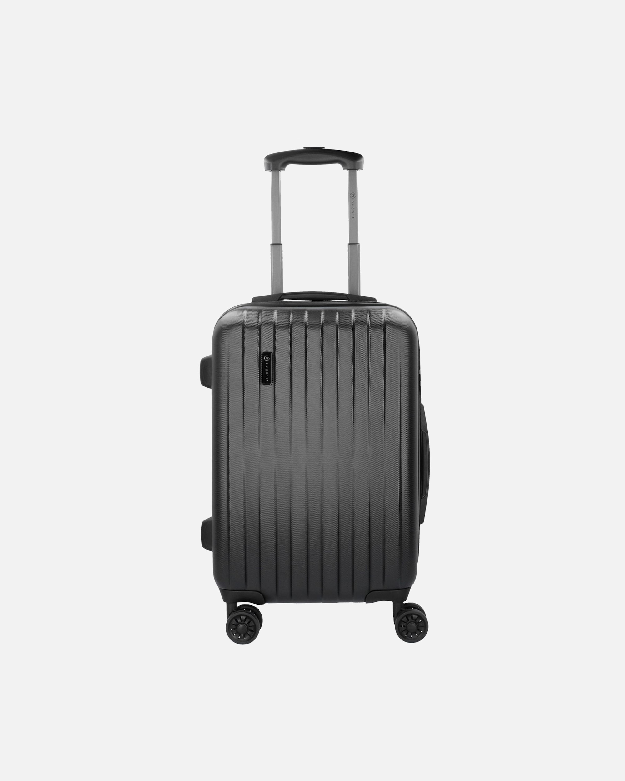 Handgepäckkoffer für Männlich Bugatti Lima 2.0 4-Rollen Kabinentrolley 55 cm mit Doppelrollen schwarz