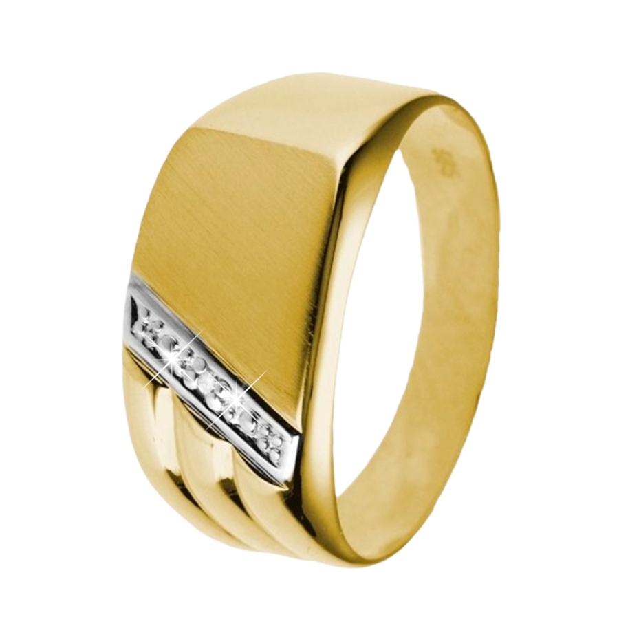 Lucardi Ringe 585 Gold - goldfarbig 66mm Herren