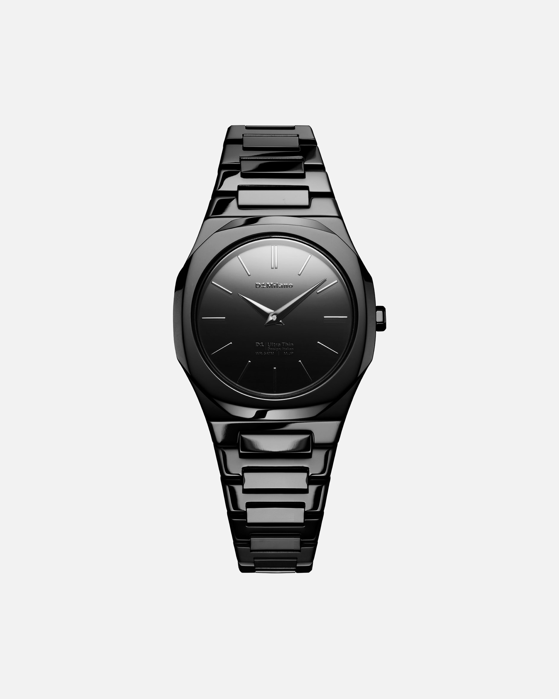 Uhr für Weiblich D1 Milano Default Brand Line Damenuhr Edelstahl schwarz