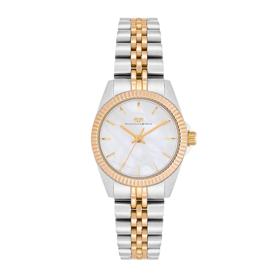 Rhodenwald & Söhne Armband-Uhr Cassina aus Edelstahl in silber/gelbgold 27,5 mm Damen
