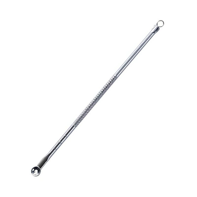 UNIQ Mitesserentferner mit 1 Komedonenquetscher Silber Weiss