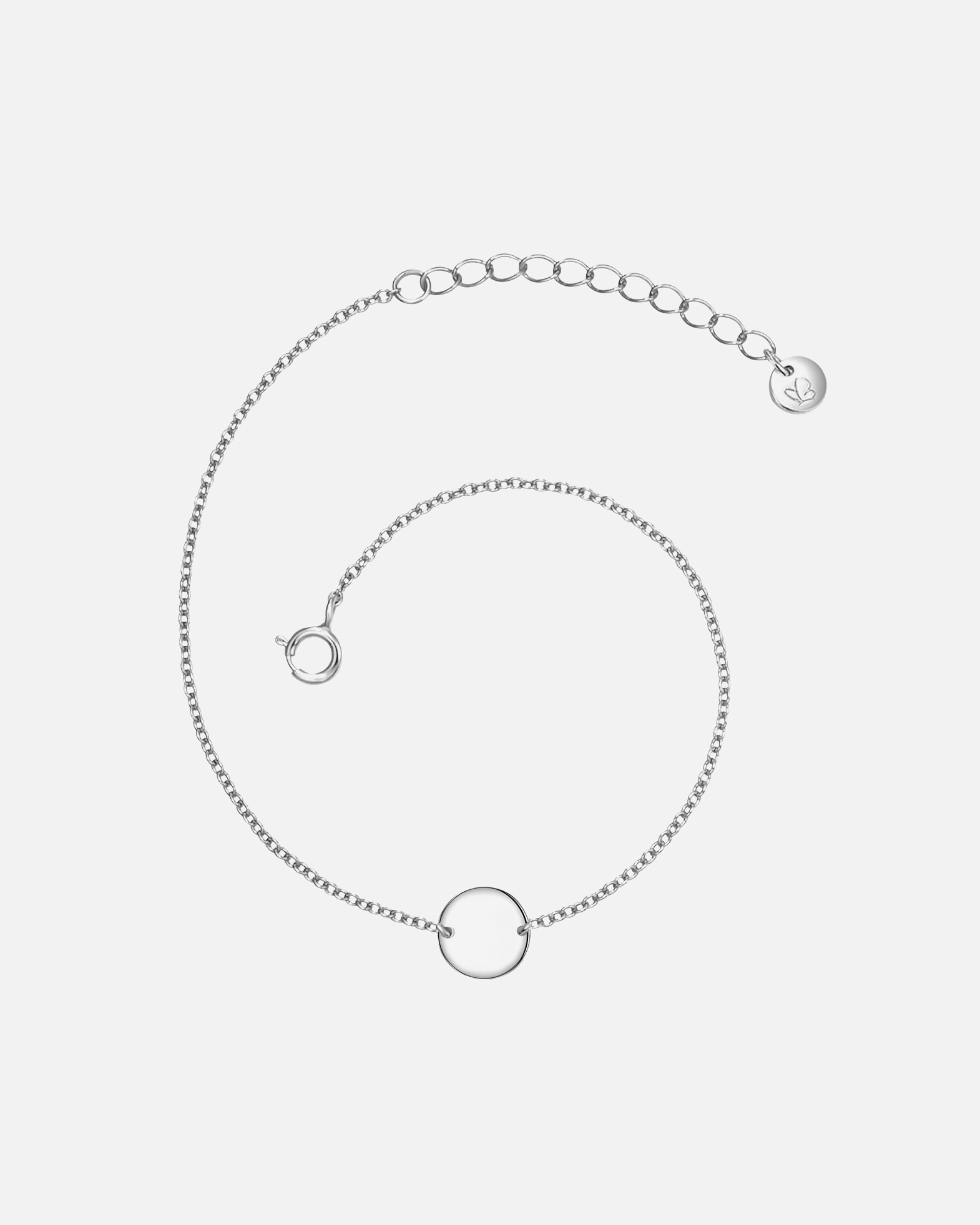 Armband für Weiblich Glanzstücke München Armband Kreis Sterling Silber in Silber 17,0 cm Basislänge + 3,5 cm Verlängerung