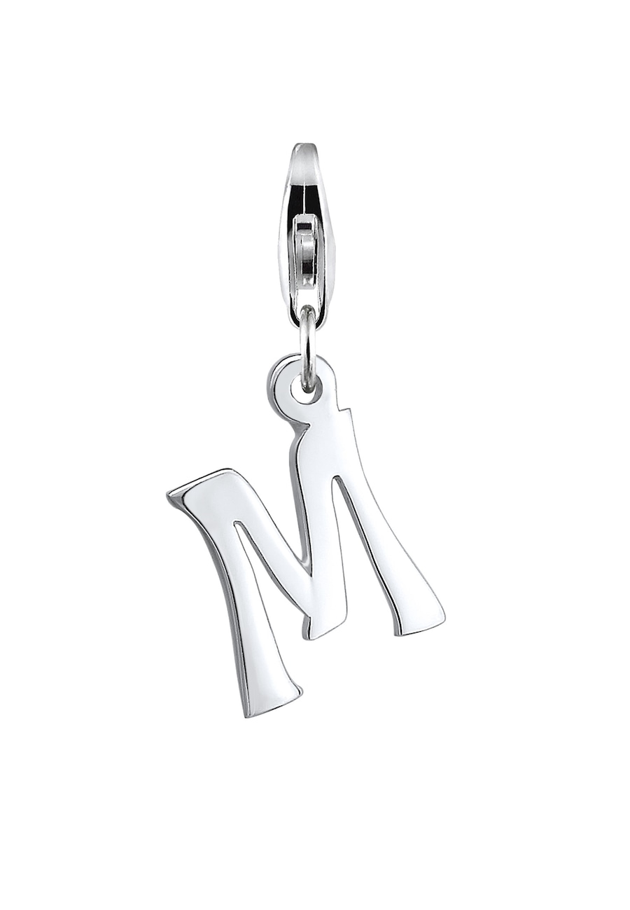 Nenalina Buchstabe "M" Anhänger Initialen Trend 925 Silber silberfarben Damen