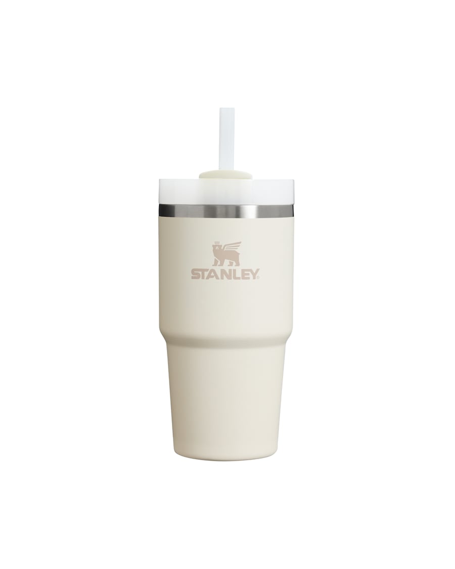 Stanley 1913 Thermobecher - 0,59L THE QUENCHER H2.0 FLOWSTATE TUMBLER Cream 2.0 Silber