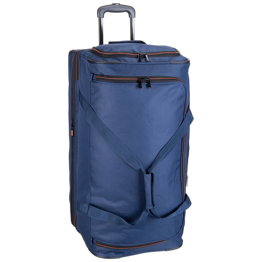 Travelite Reisetasche Basics Trolley L Marine Schwarz