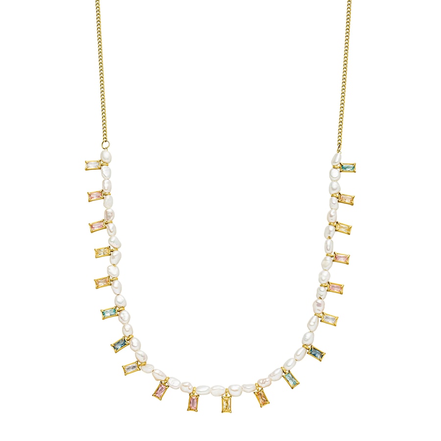 Purelei Colorful Coral Kette 100% Edelstahl 40/45 cm Hellbraun Damen