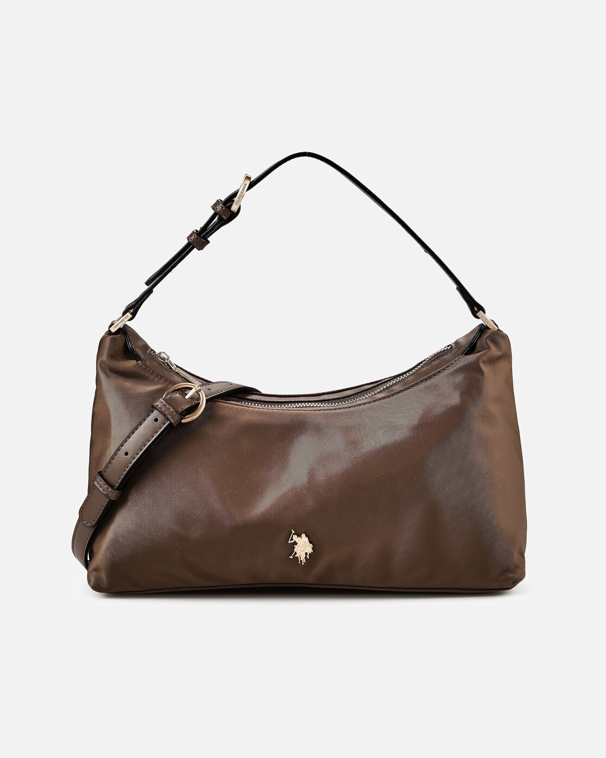 Tasche für Weiblich U.S. Polo Assn. Houston Schultertasche dk. brown