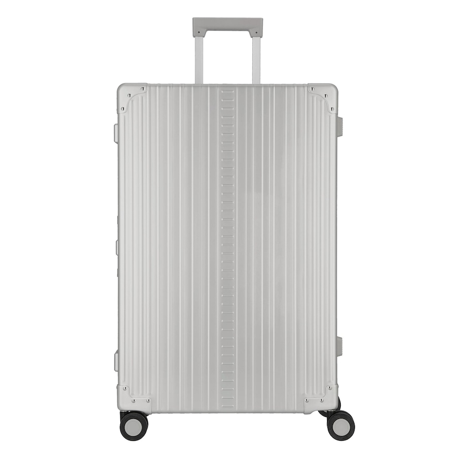 Aleon Traveler Macro 4-Rollen Trolley 77 cm mit Kleidersack platinum 1 Grau Herren