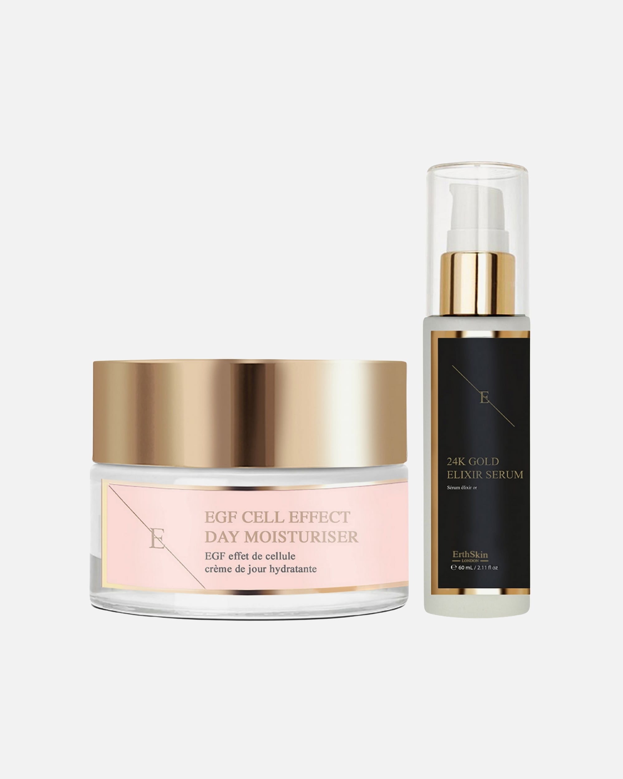 Gesichtspflegeset für Weiblich ErthSkin London 24K Gold & EGF Power Duo 1 Stück Stück