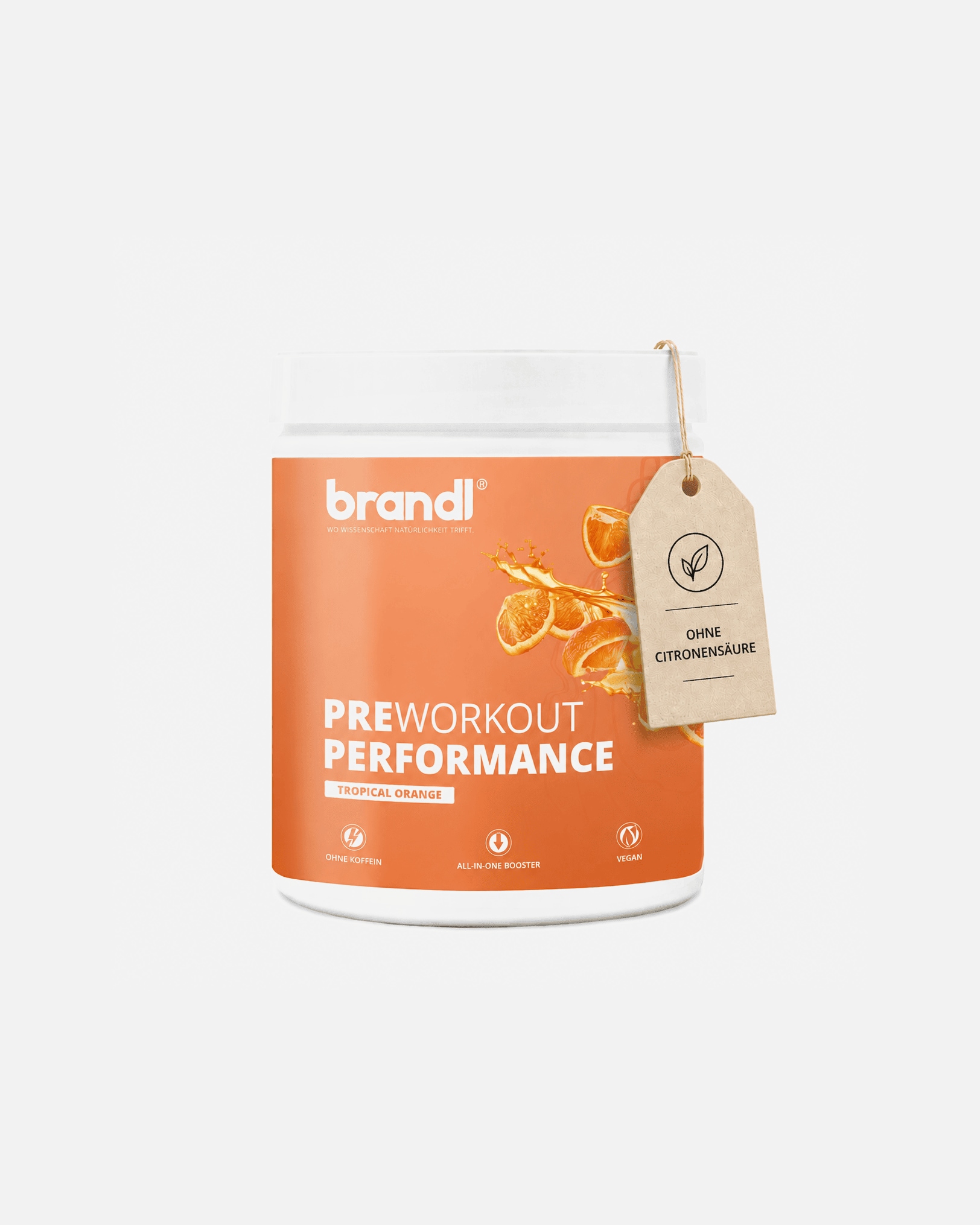 Protein & Shakes für Unisex Brandl Nutrition Pre-Workout Booster 2.0 | Stufe 1 1000g