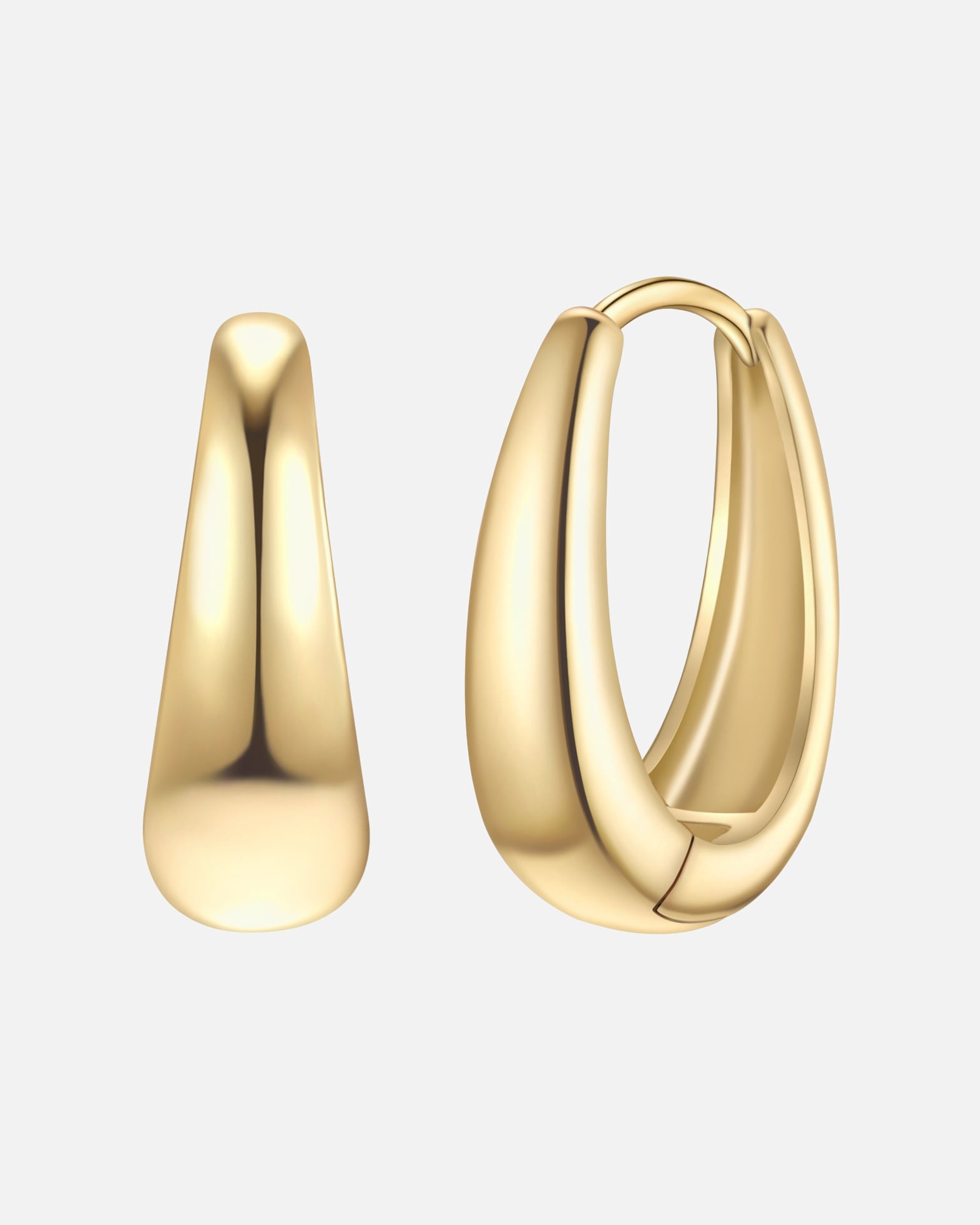 Creolen für Weiblich Yokoamii Creolen aus Messing in gelbgold 25,1 mm
