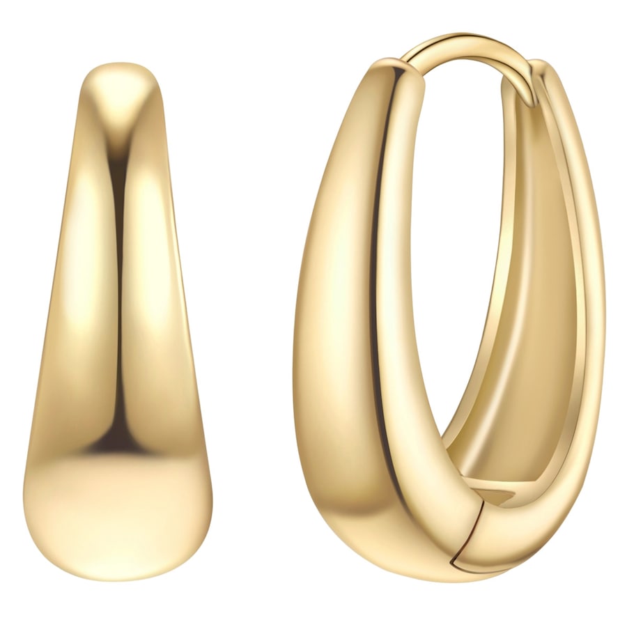 Yokoamii Creolen aus Messing in gelbgold 25,1 mm Damen