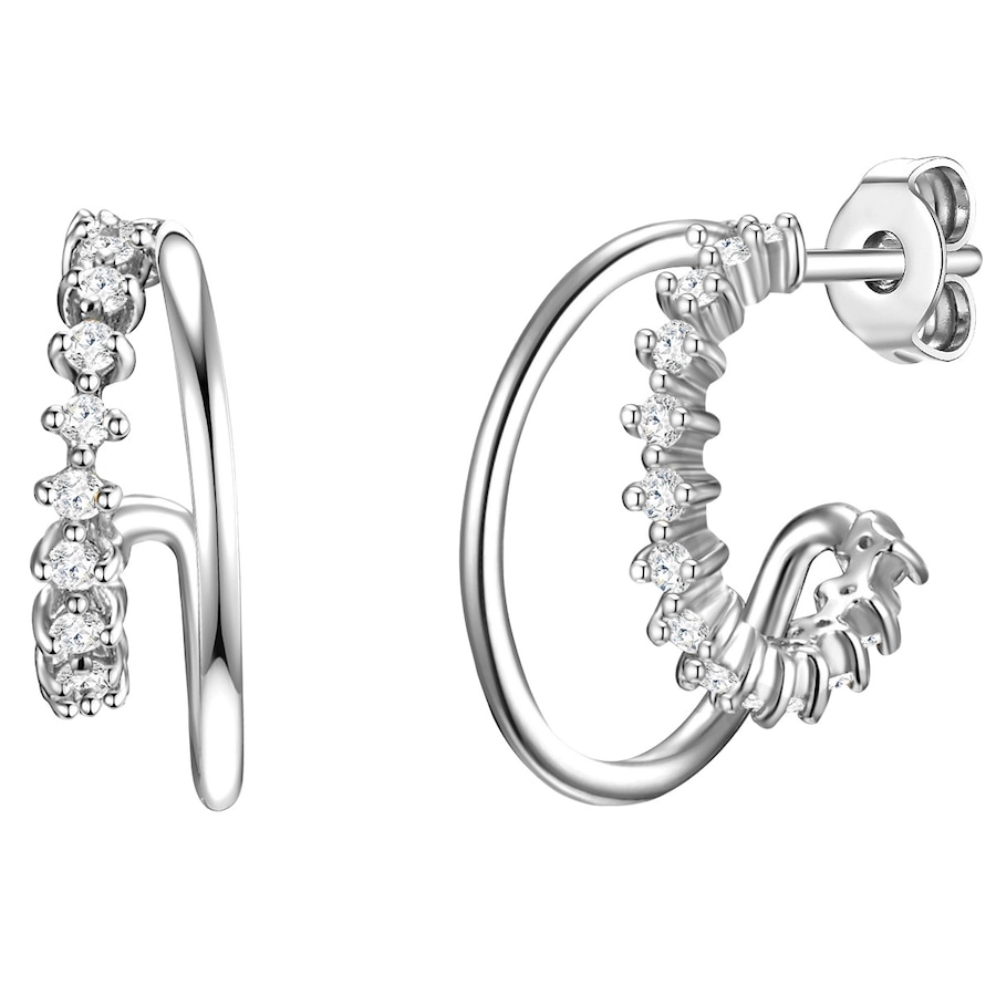 Glanzstücke München Creolen Sterling Silber Zirkonia in 16,0 mm Damen