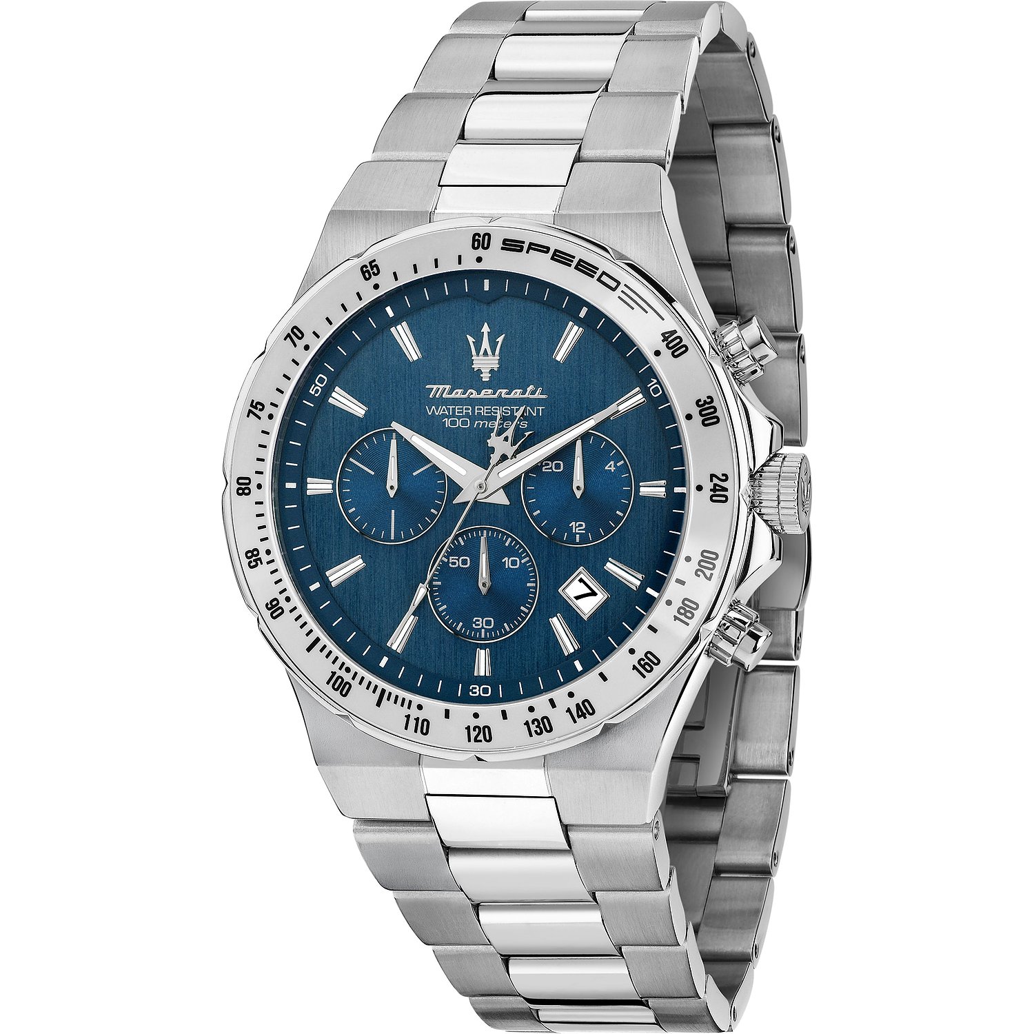blau, silber
