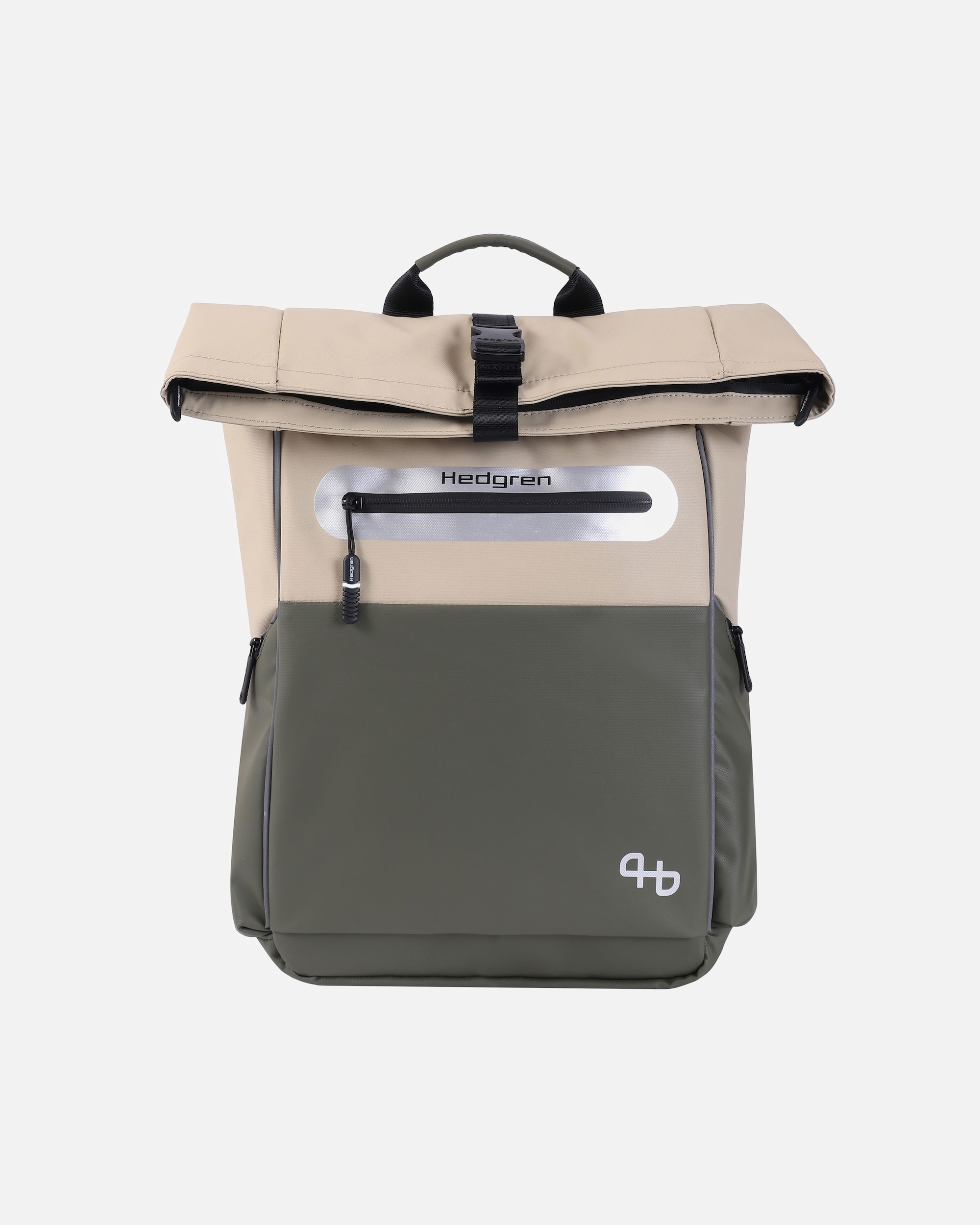 Rucksack für Männlich Hedgren Commute Bike Fahrradrucksack beige-olive