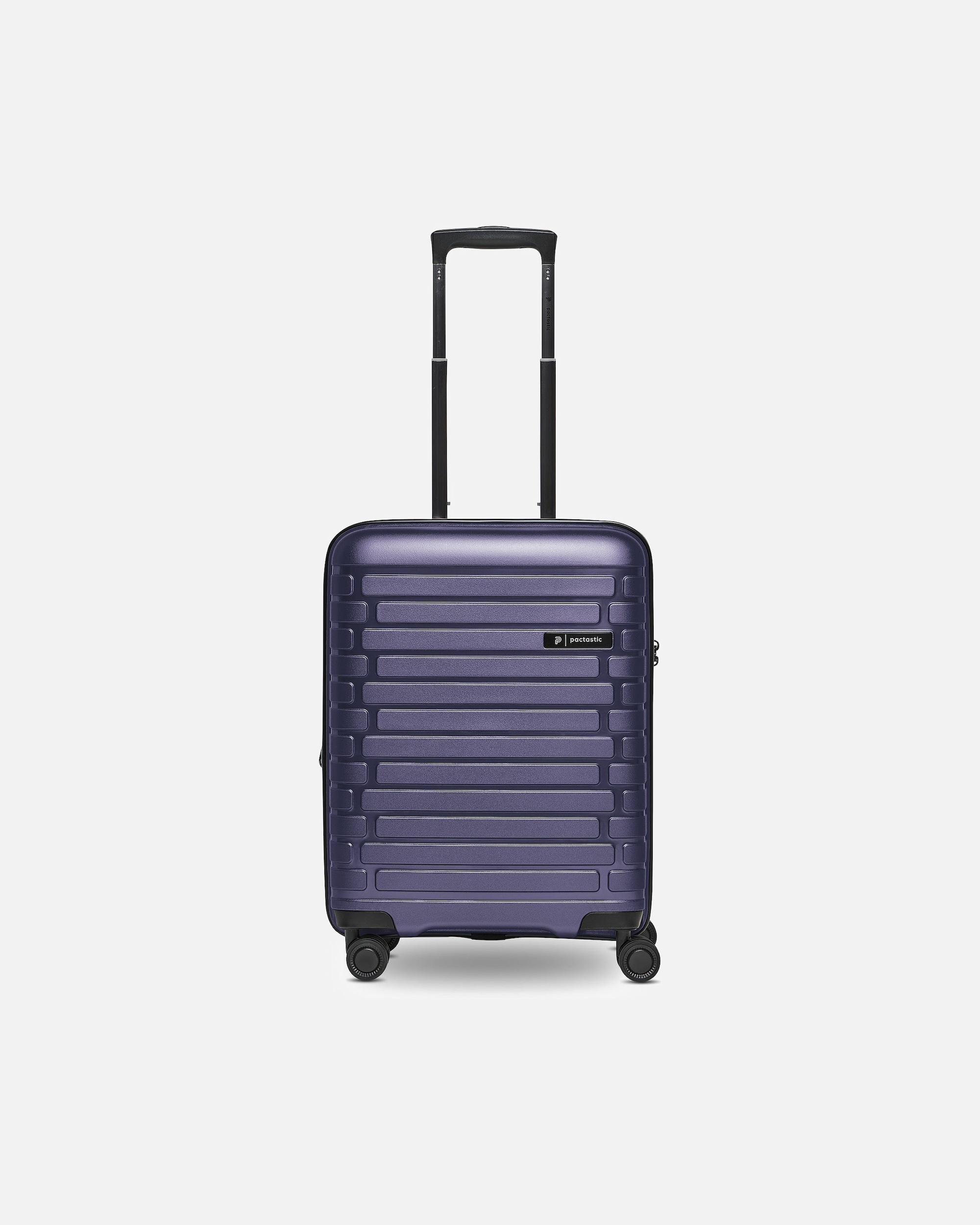 Handgepäckkoffer für Männlich Pactastic Collection 04 THE CABIN + 4 Rollen Kabinentrolley S 55 cm mit Dehnfalte purple-metallic