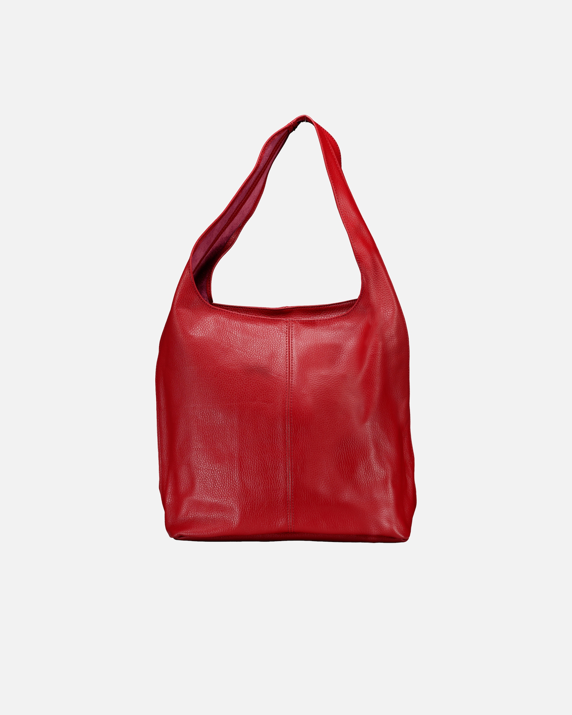 Tasche für Weiblich Hausfelder Manufaktur Beuteltasche Dollaro Weinrot