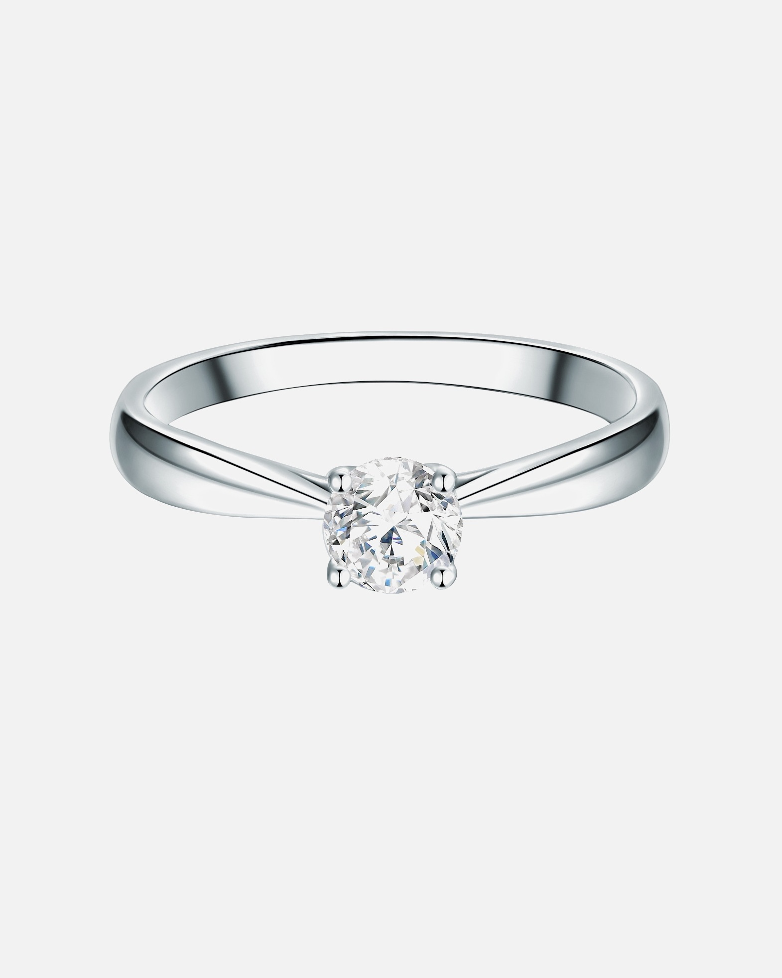 Ring für Weiblich Trilani Ring Sterling Silber Zirkonia in Silber 52