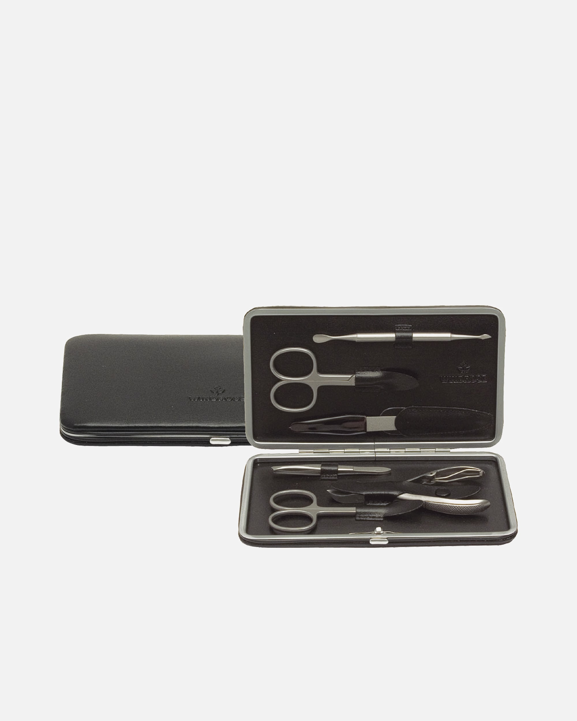 Nagelpflegeset für Unisex Windrose Manikürset Ambiance mit Instrumenten von Becker / Solingen Schwarz