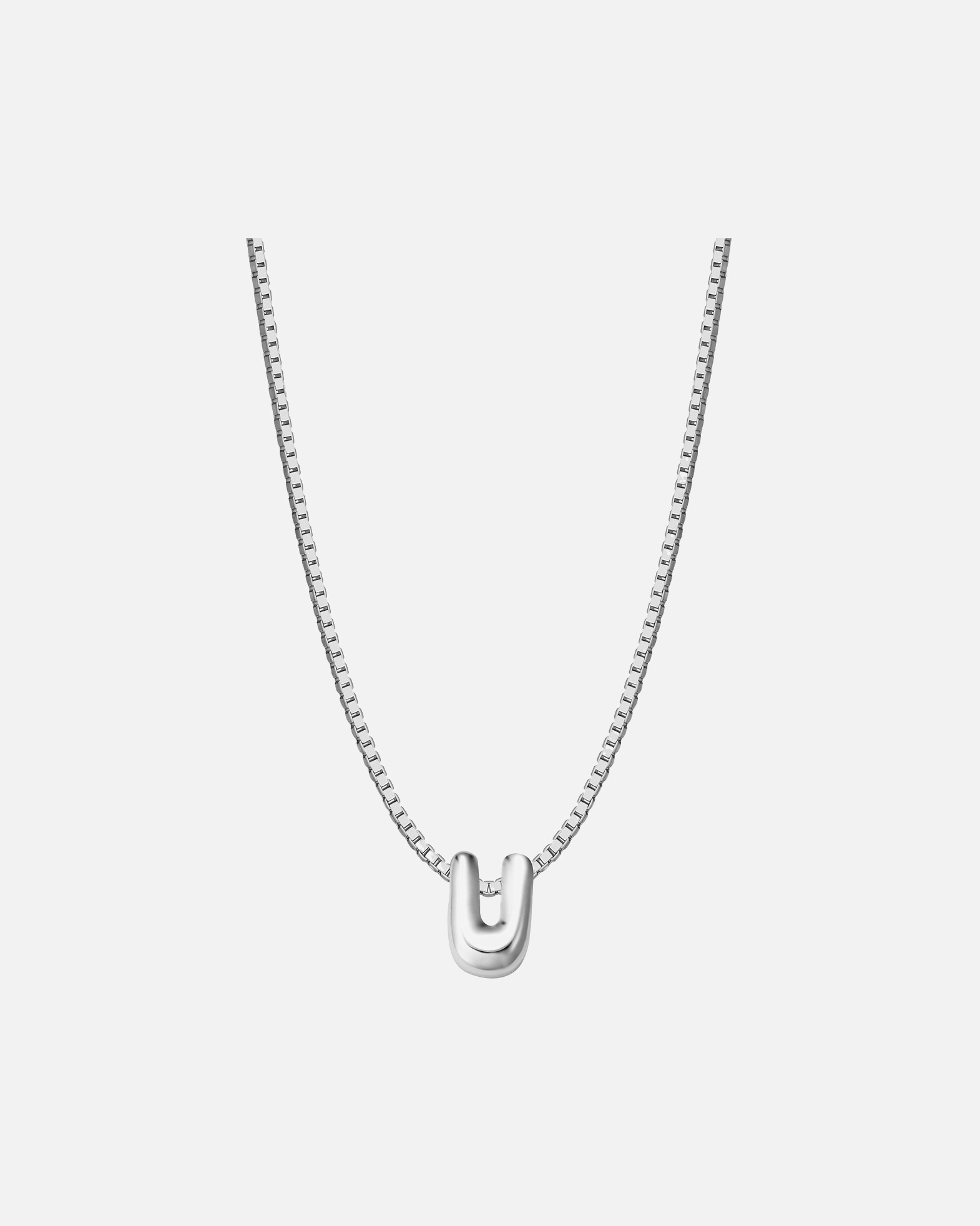 Halskette für Weiblich Glanzstücke München Halskette Buchstabe U aus Sterling Silber in silber 40,0 cm Basiskette + 5,0 cm Verlängerung