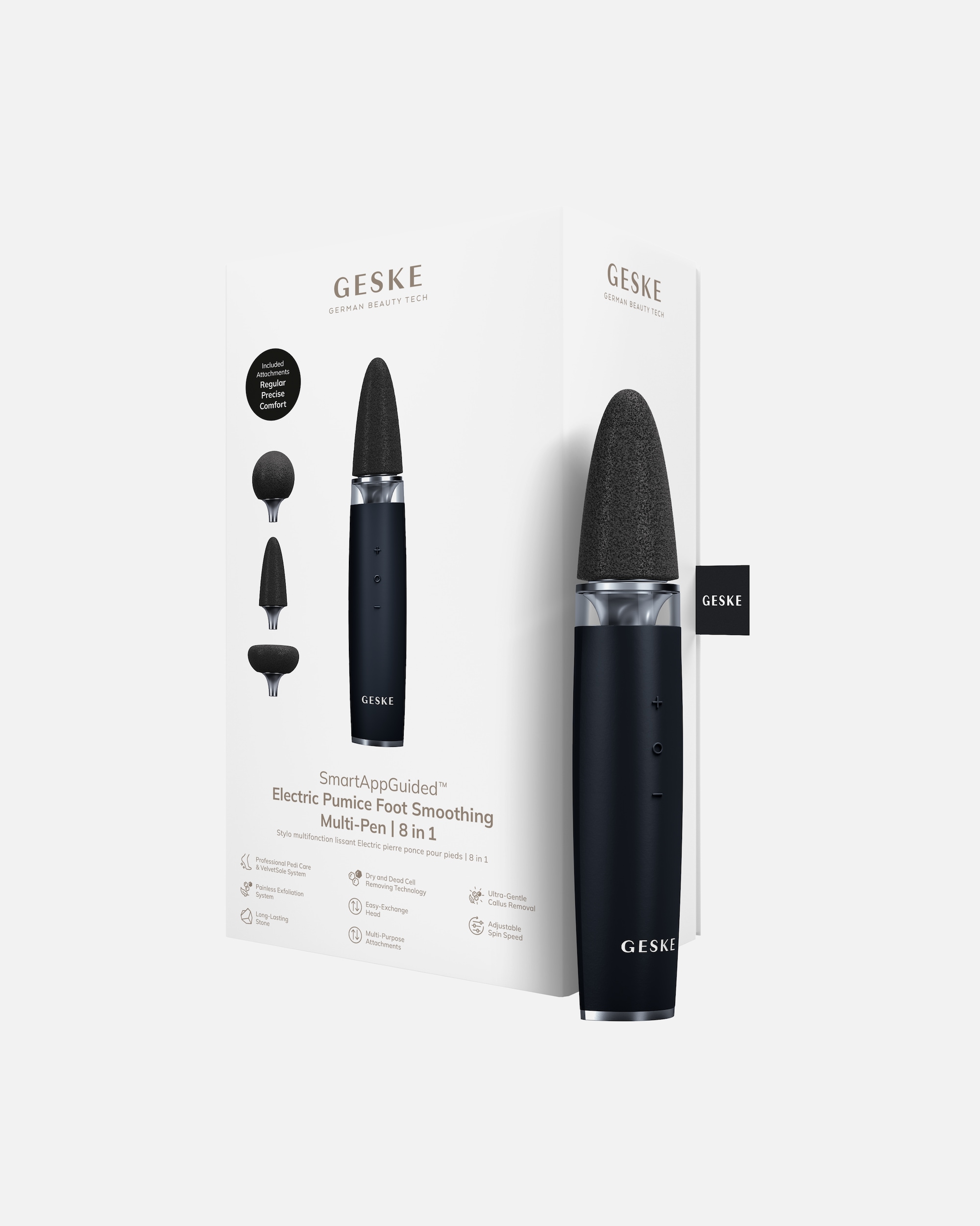 Hornhautentferner für Unisex GESKE GESKE Electric Pumice Foot Smoothing Multi-Pen | 8 in 1 Black