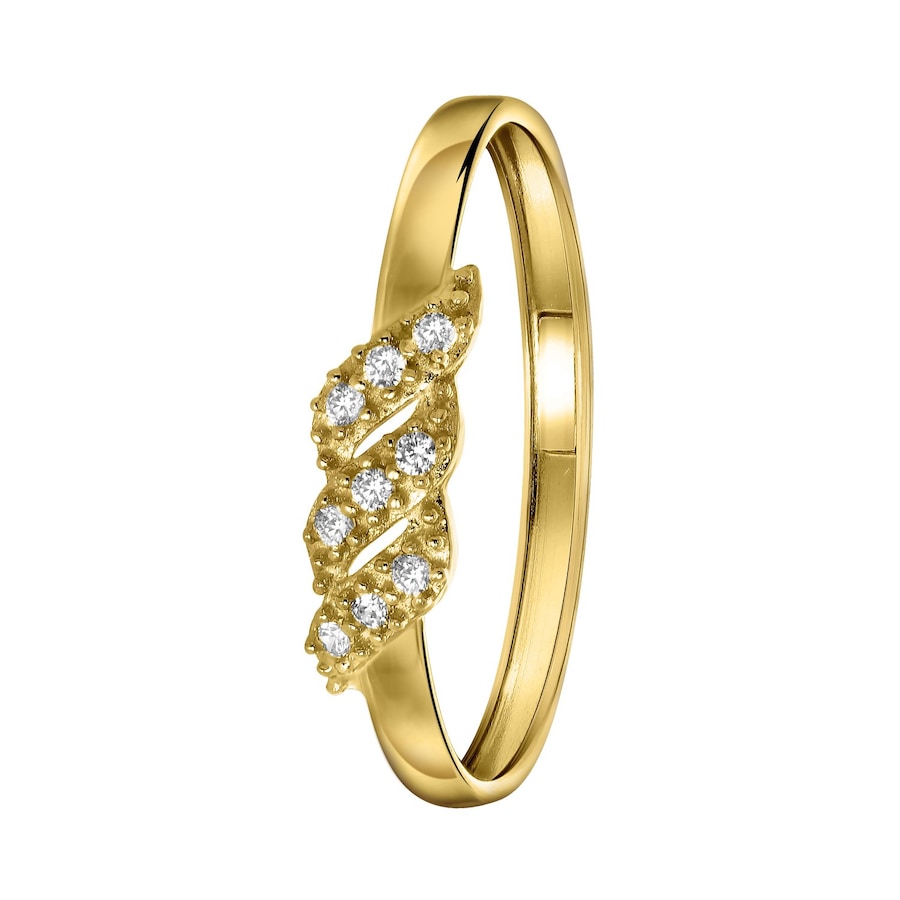 Lucardi Ringe 585 Gold - goldfarbig 55mm Damen