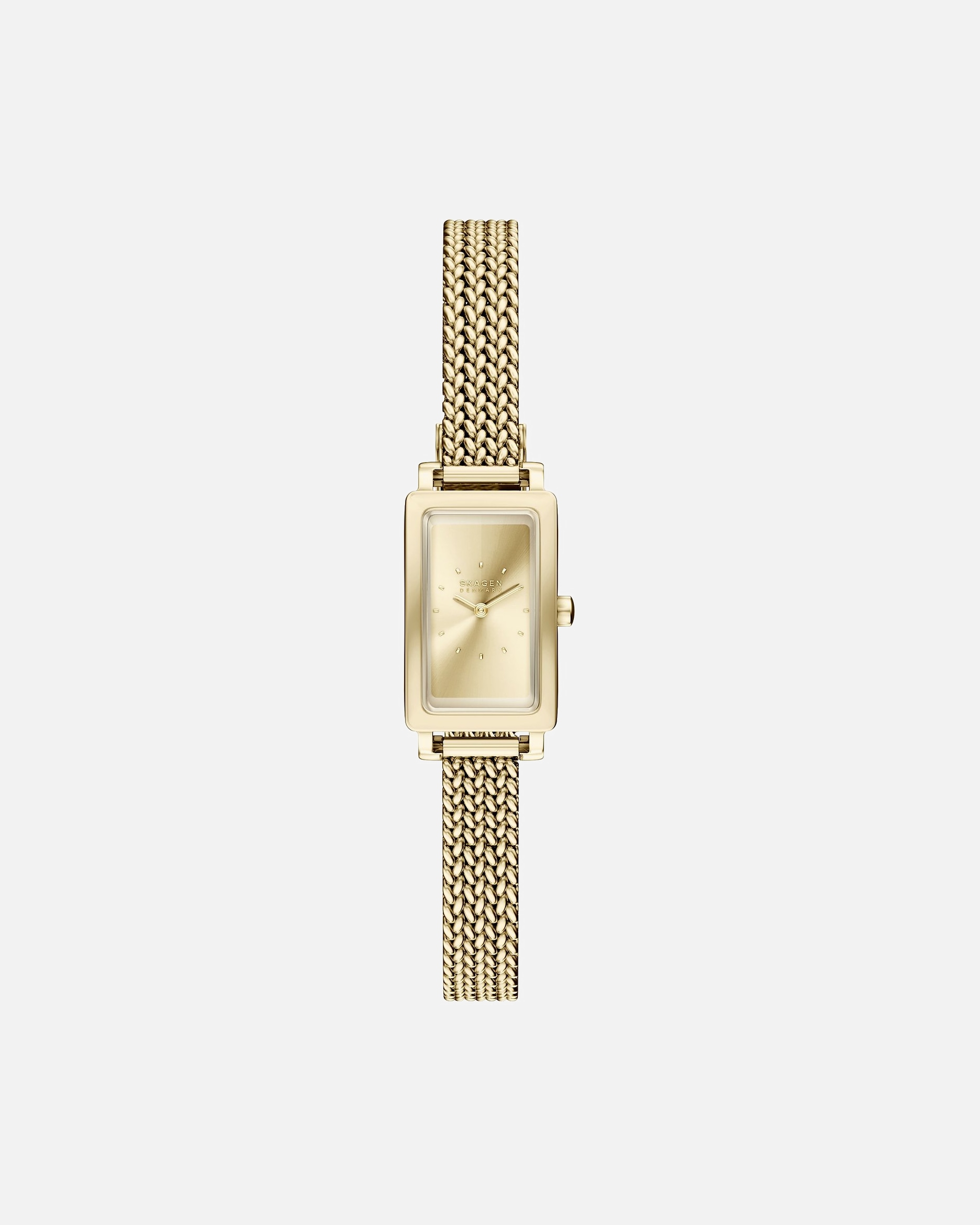 Uhr für Weiblich Skagen Damenuhr Edelstahl gold