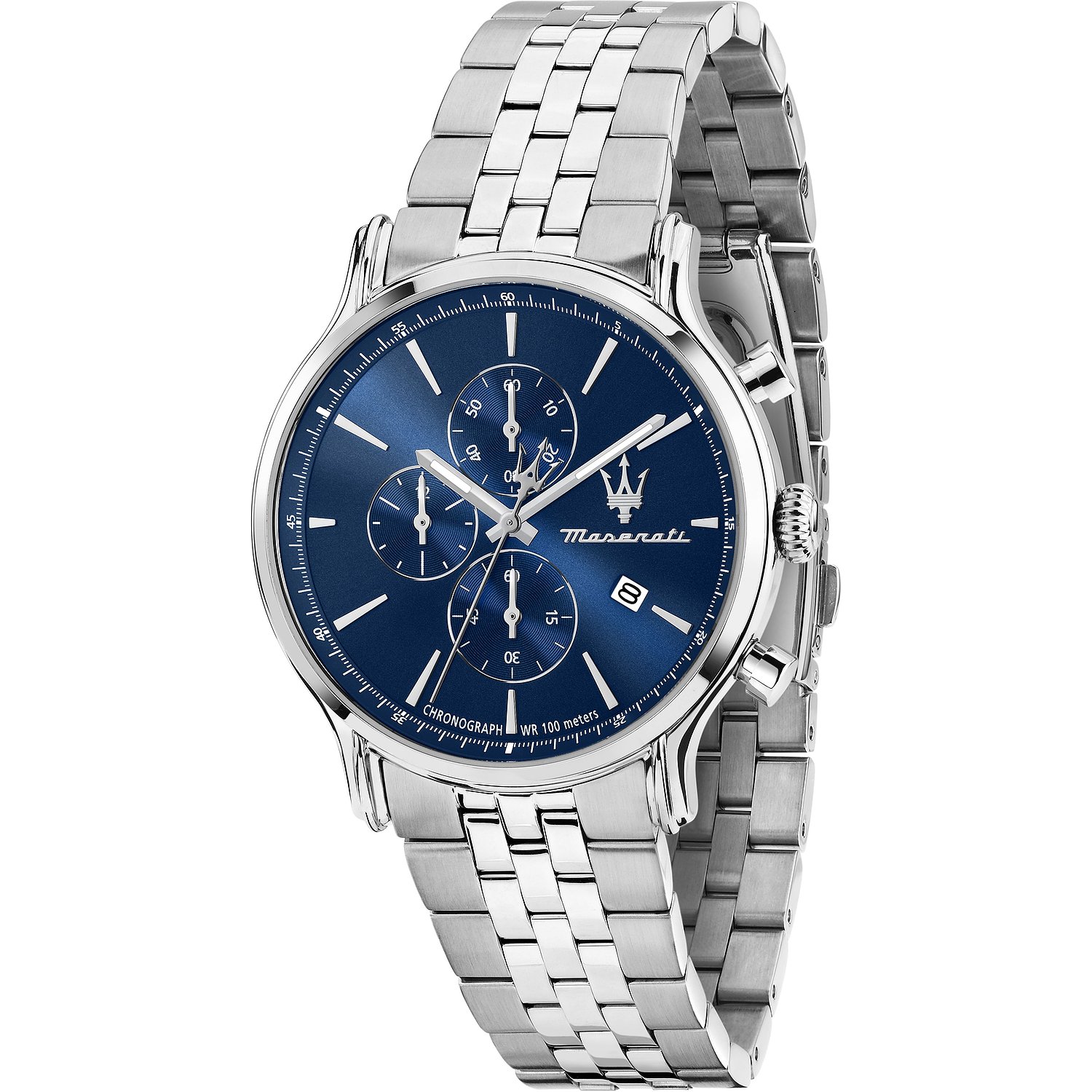 blau, silber