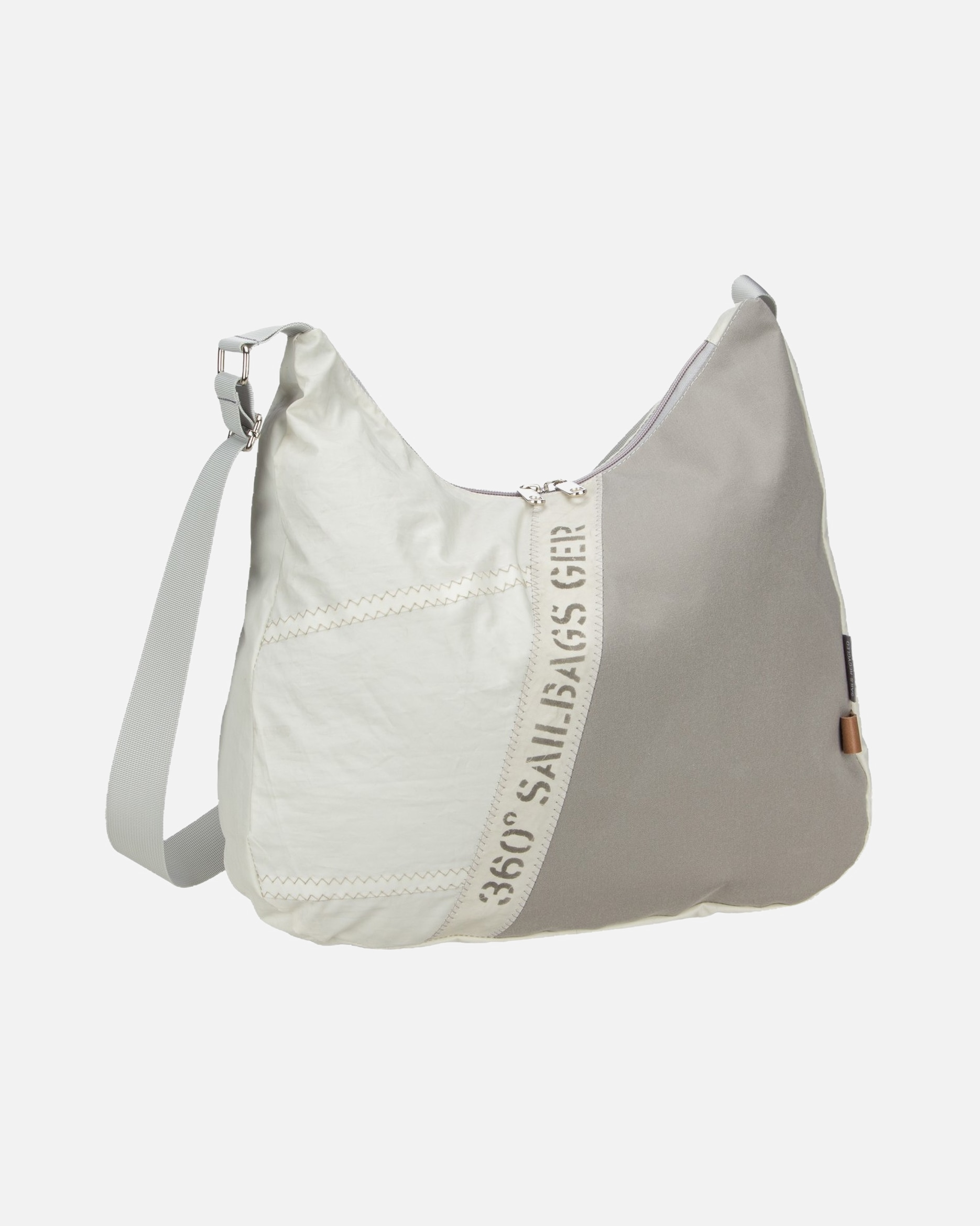 Handtasche für Weiblich 360Grad Handtasche Bucht Stencil Weiss/Grau
