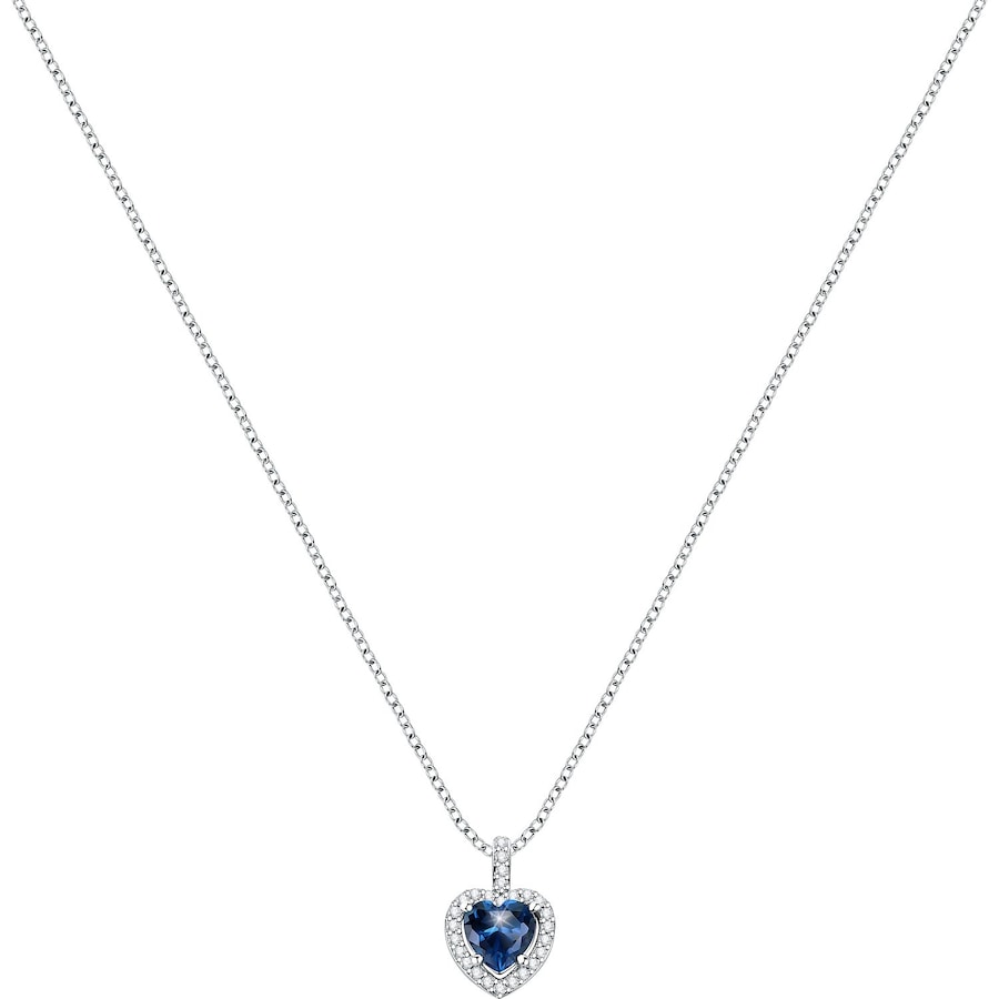 Morellato Kette 925er Silber, recycelt blau, silber Damen