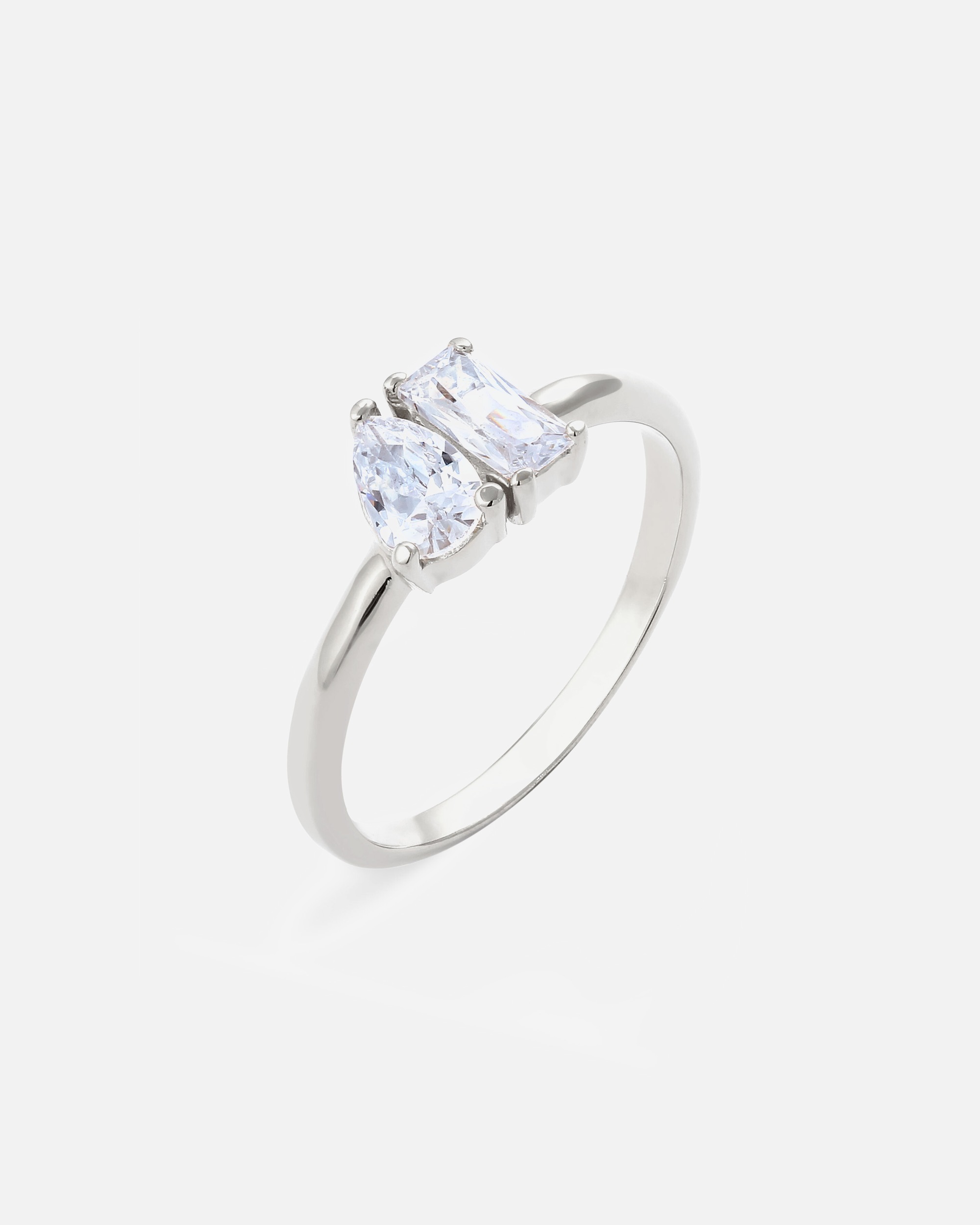 Ring für Weiblich Elli Zirkonia Weiß 925 Sterling Silber 52