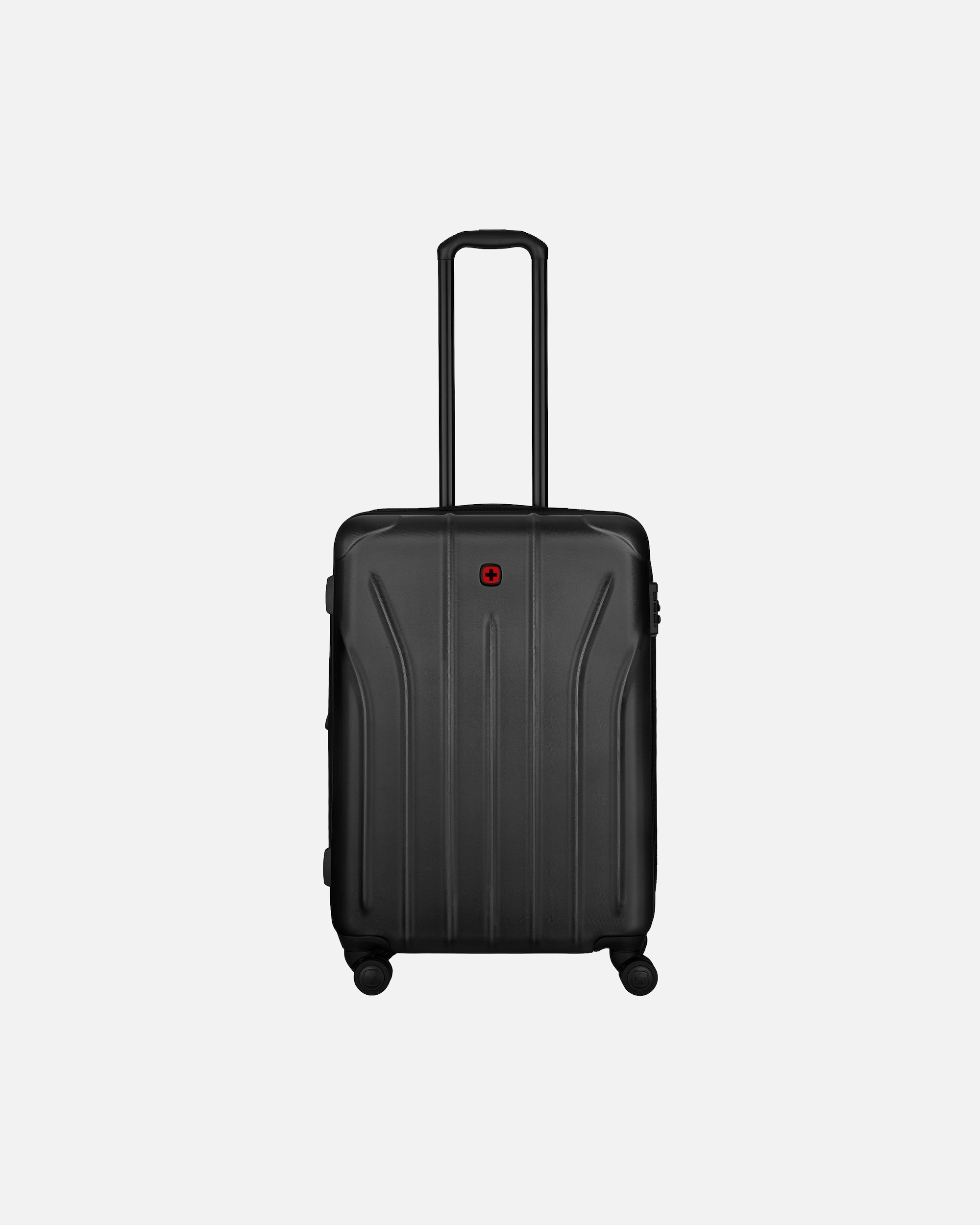 Koffer für Männlich Wenger Oryson 4 Rollen Trolley M 65 cm mit Dehnfalte schwarz
