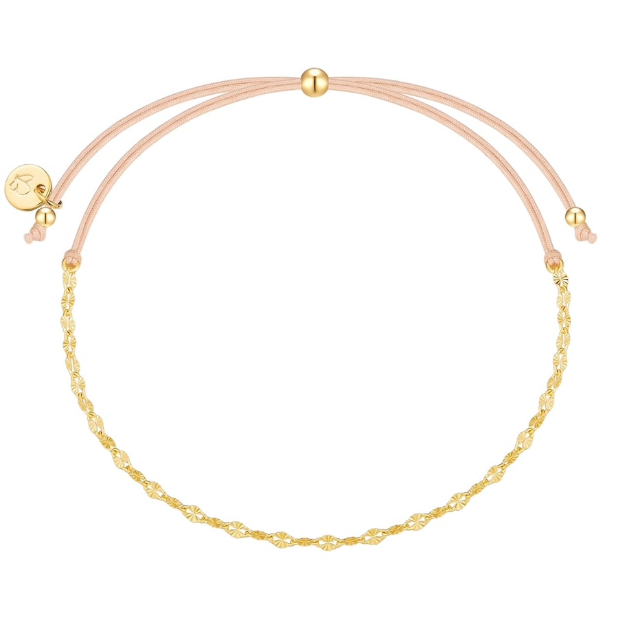 Glanzstücke München Armband aus Sterling Silber in gelbgold 15,0 - 22,0 cm, flexibel einstellbar Damen