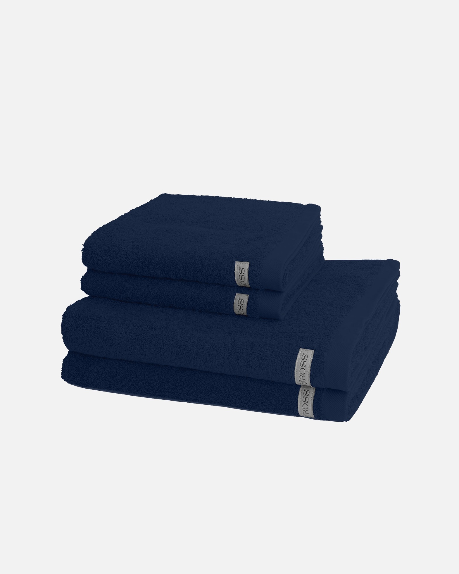 Handtuch für Unisex ROSS Handtuch-Set Sinfonie (4-teilig) Denim