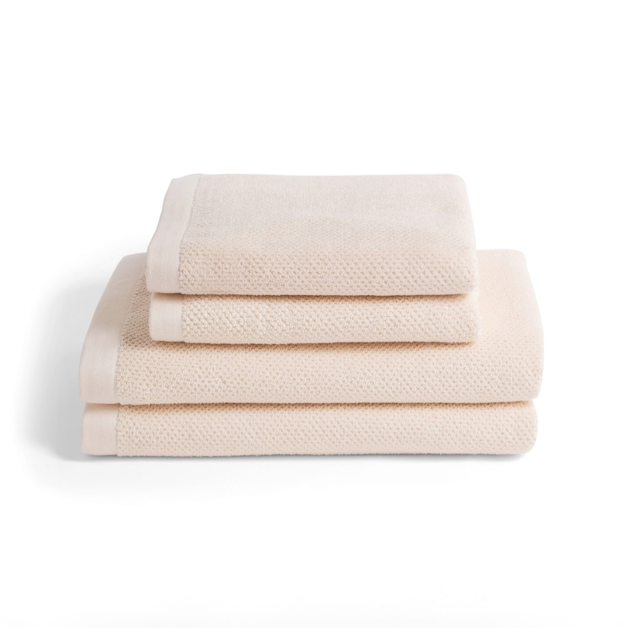 Herzbach Home Handtuchset SPA 4er-Set einfarbig CREME
