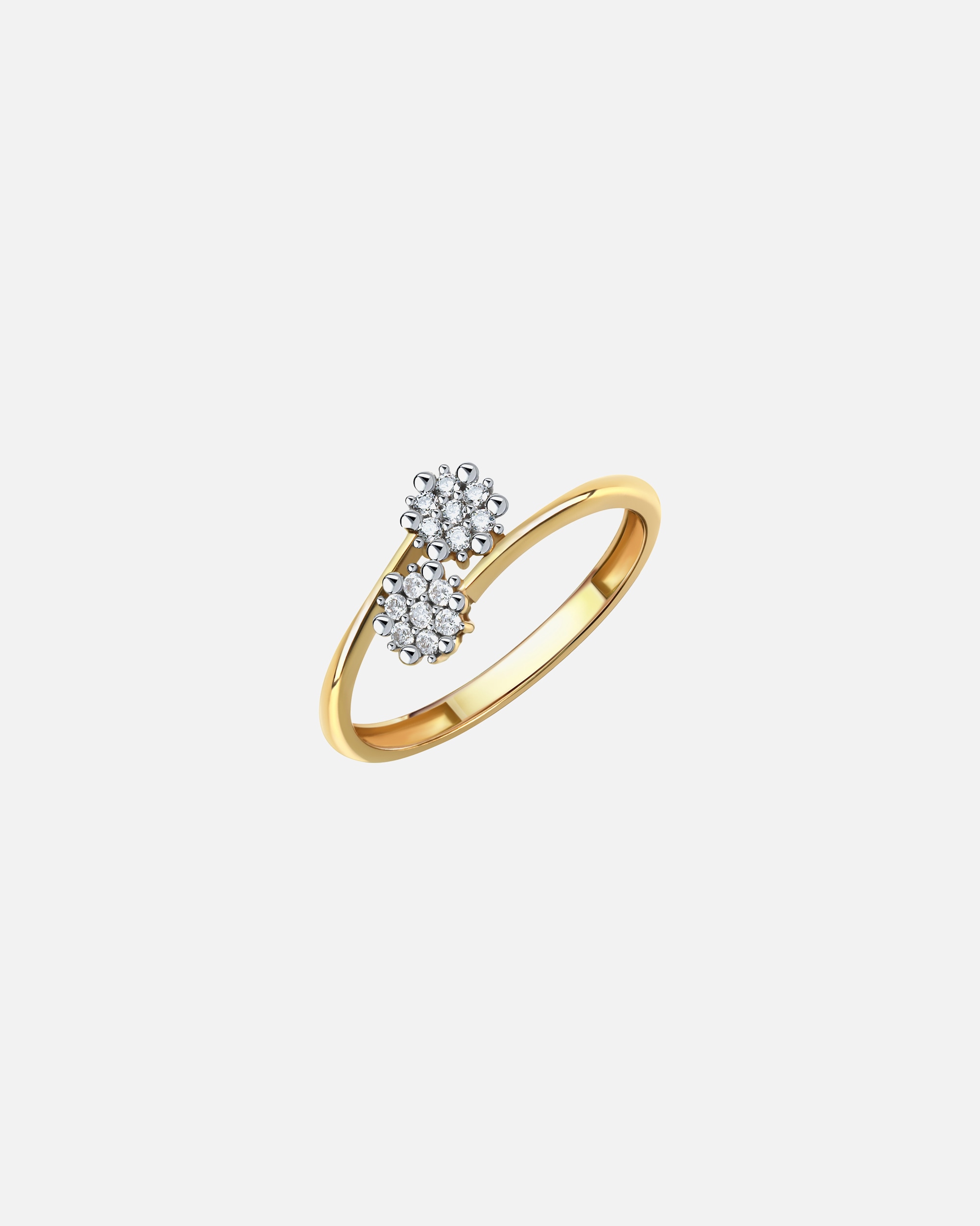 Ring für Weiblich Fascination by Ellen K. Ring 375/- Gold Zirkonia weiß 052 (16,6)