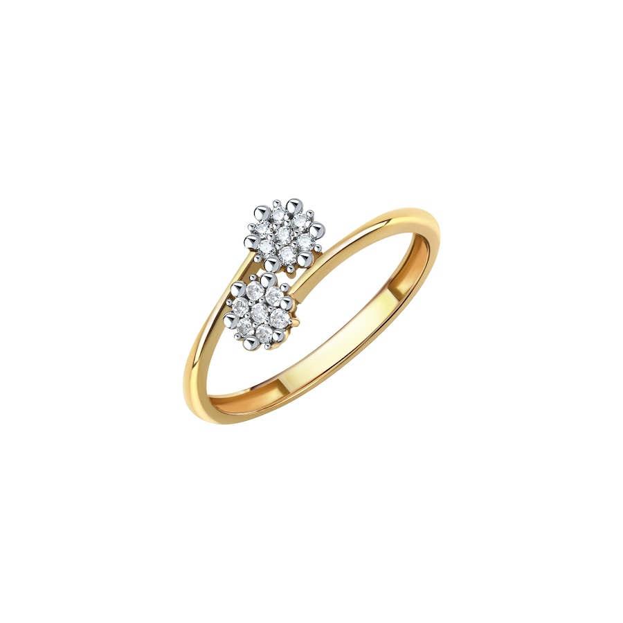 Fascination by Ellen K. Ring 375/- Gold Zirkonia weiß 054 (17,2) Damen