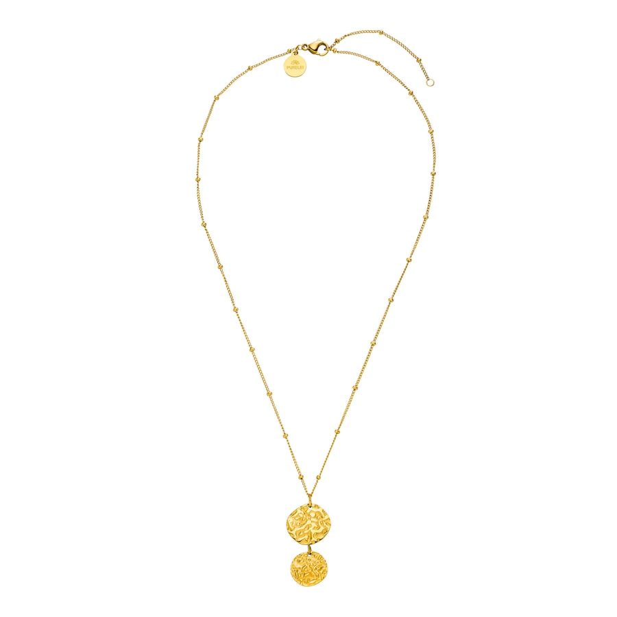 Purelei Malihini Coin Kette 100% Edelstahl Gold Damen
